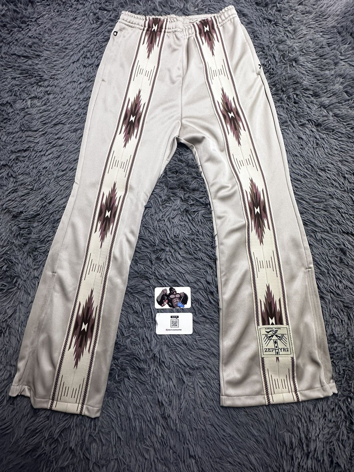 Kapital Kapital Kochi & Zephyr Track Pants Beige Frontline Size US 34 / EU 50 - 2 Thumbnail