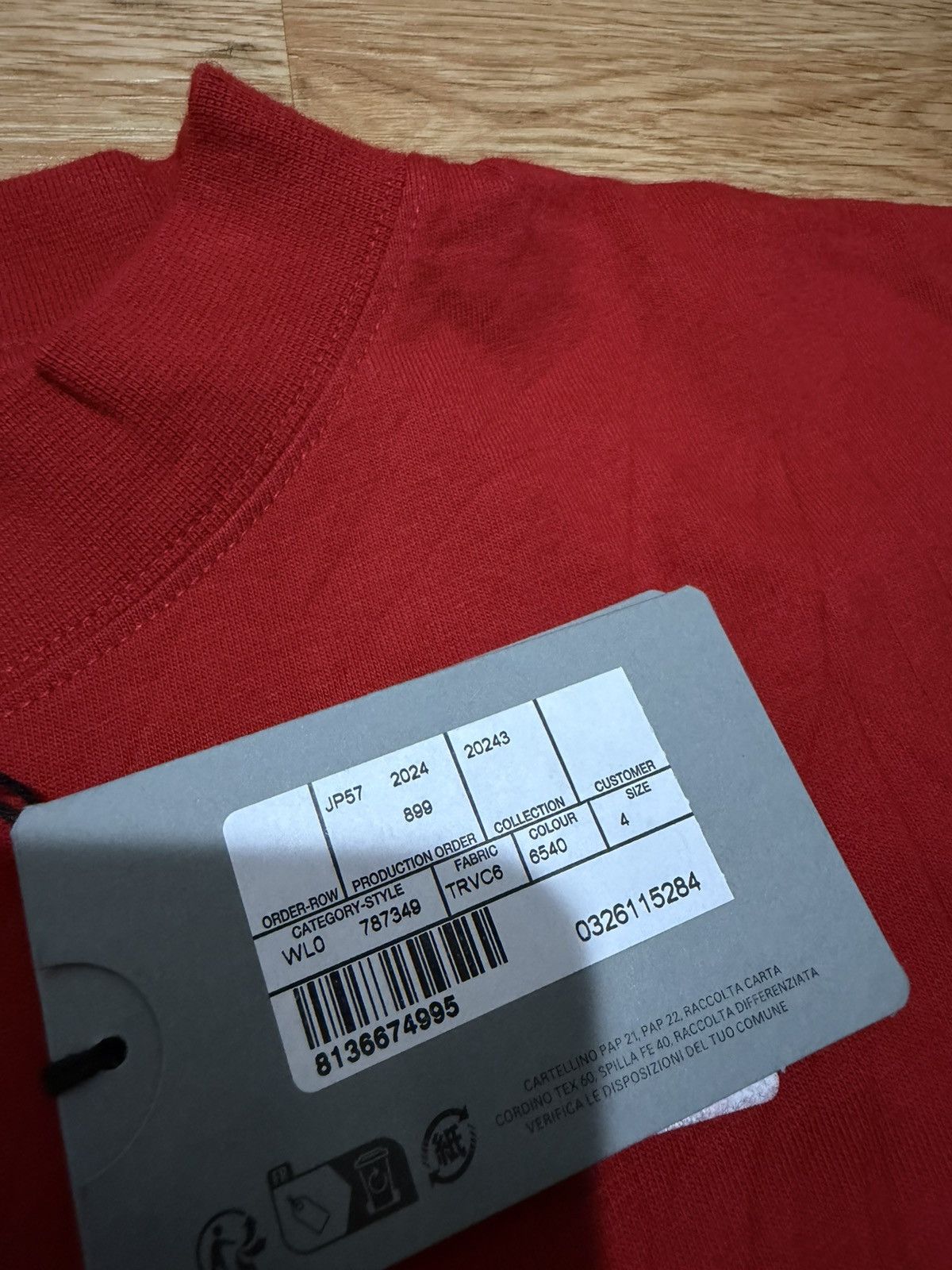 Balenciaga Balenciaga Keep Calm T shirt Red Size US XL / EU 56 / 4 - 4 Thumbnail