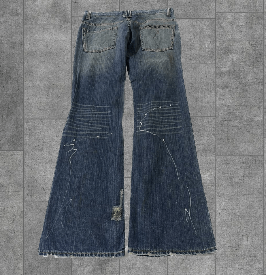 Japanese Brand 00s Japanese Label Flared Denim Size US 30 / EU 46 - 3 Thumbnail
