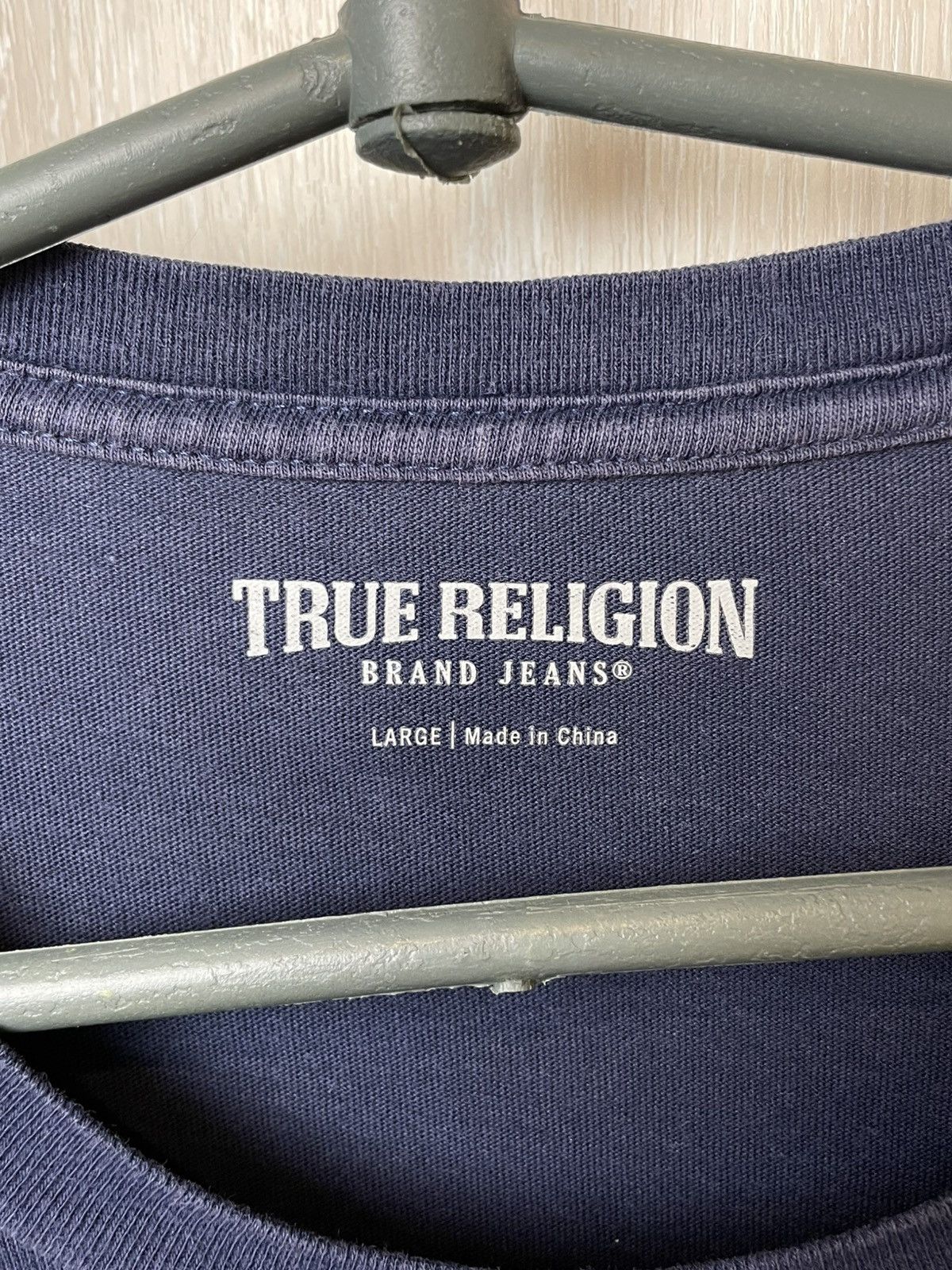 True Religion Vintage True Religion Big Logo Tshirt Size US L / EU 52-54 / 3 - 8 Thumbnail