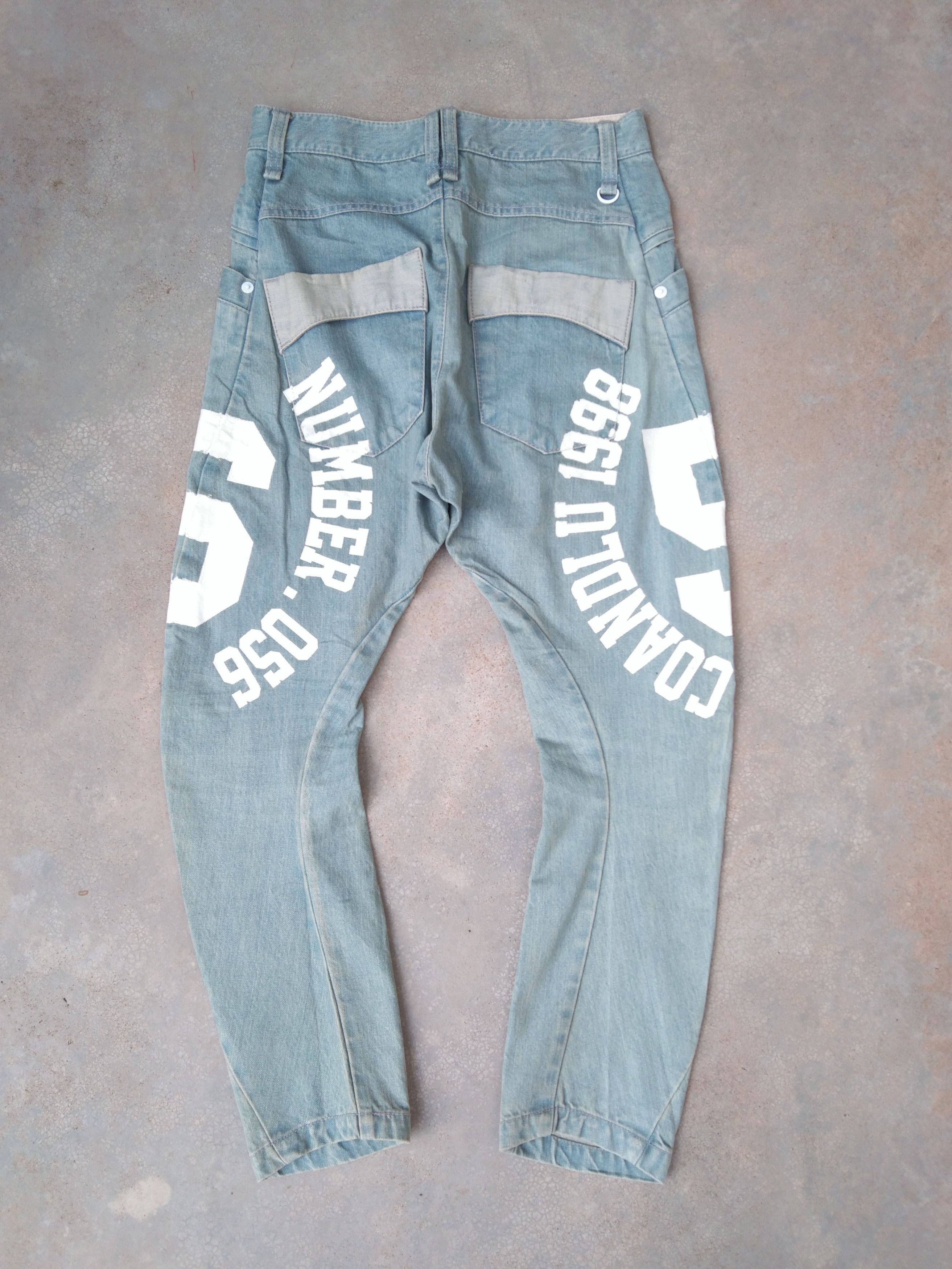 Japanese Brand Vintage Co&Lu Curve Leg High Rise Retro Punk Jeans Size US 30 / EU 46 - 2 Thumbnail