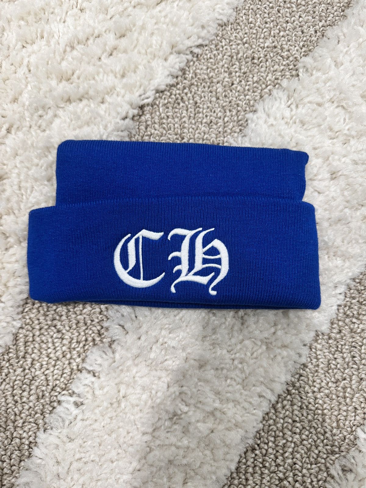 Chrome Hearts Chrome Hearts Blue CH Beanie Size ONE SIZE - 1 Thumbnail