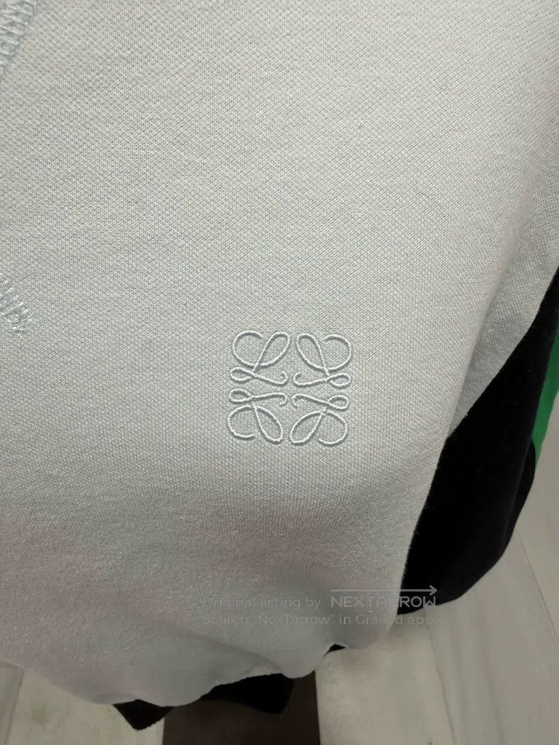 Loewe Loewe Wool patchwork embroidered logo hoodie Size S / US 4 / IT 40 - 2 Thumbnail