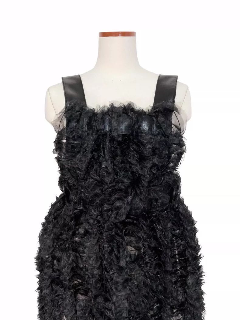 Comme des Garcons Comme Des Garcons Black tulle pleated leather suspender wa Size S / US 4 / IT 40 - 3 Thumbnail