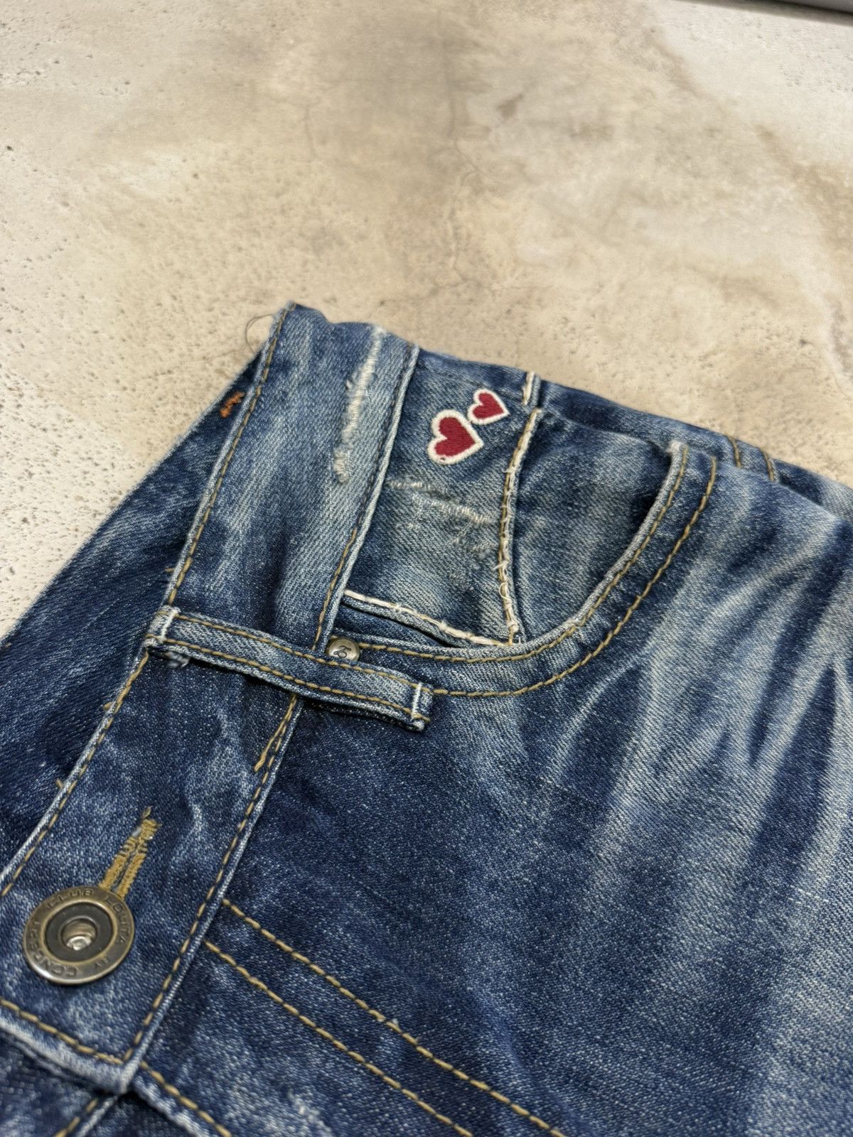 Japanese Brand Lolita Distressed Embroidery Mudwash Whisker Union Jack Pant Size US 29 - 9 Thumbnail