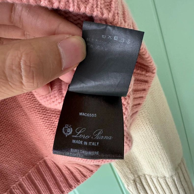Loro Piana LORO PIANA size38 Cashmere patchwork zipper knit sweater Size M / US 6-8 / IT 42-44 - 5 Thumbnail