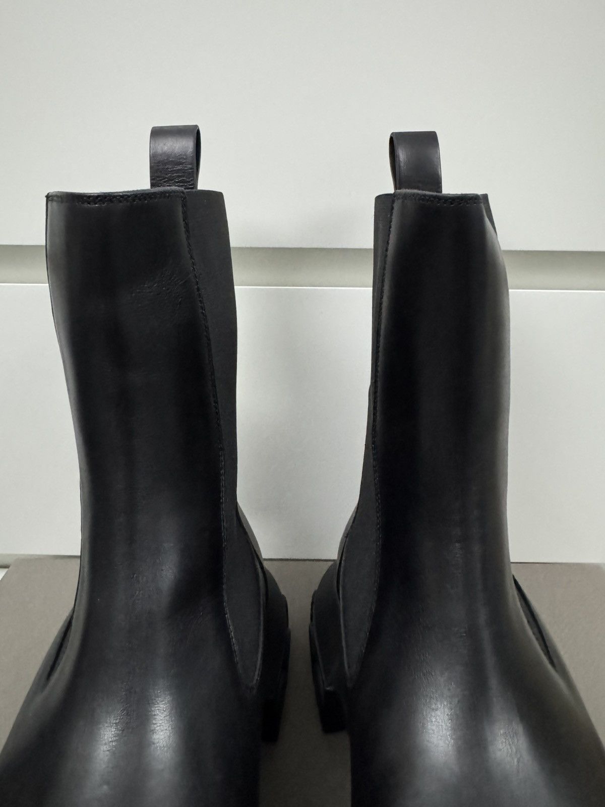 Rick Owens RICK OWENS LEATHER BLACK BOZO TRACTOR BOOTS Size US 11 / EU 44 - 7 Thumbnail