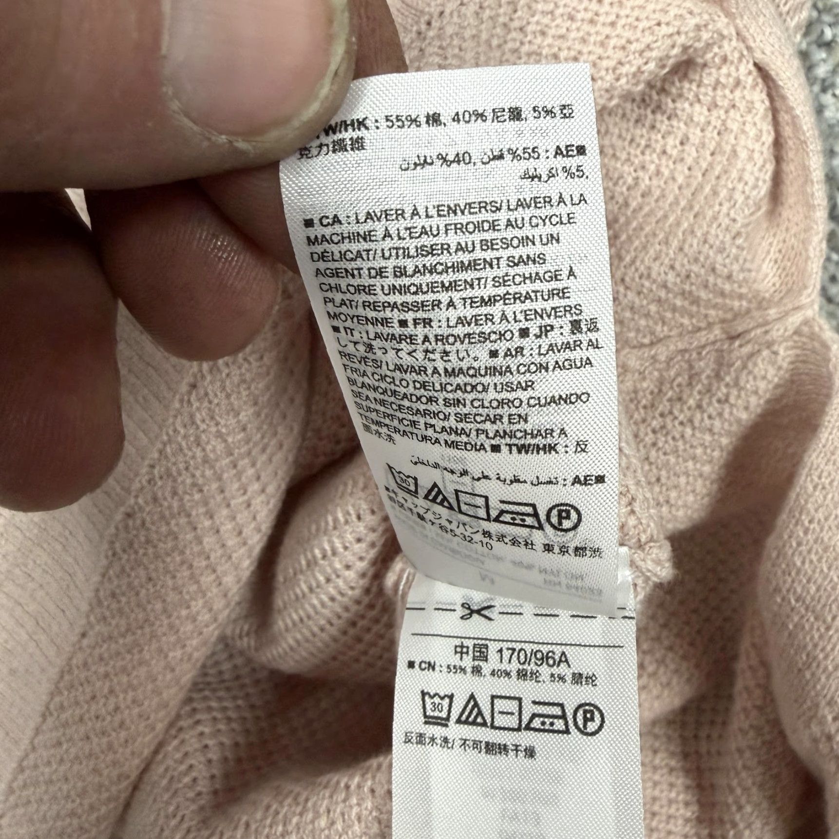 Gap Gap Sweater Womens M Pink V-Neck Raglan Waffle Knit Pullover Casual Lightweight Knit Shirt Size M / US 6-8 / IT 42-44 - 7 Thumbnail