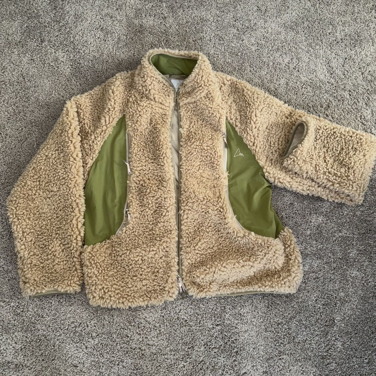 ROA Roa Hiking polar Fleece Sherpa Jacket Beige green Cream xl Size US XL / EU 56 / 4 - 1 Thumbnail