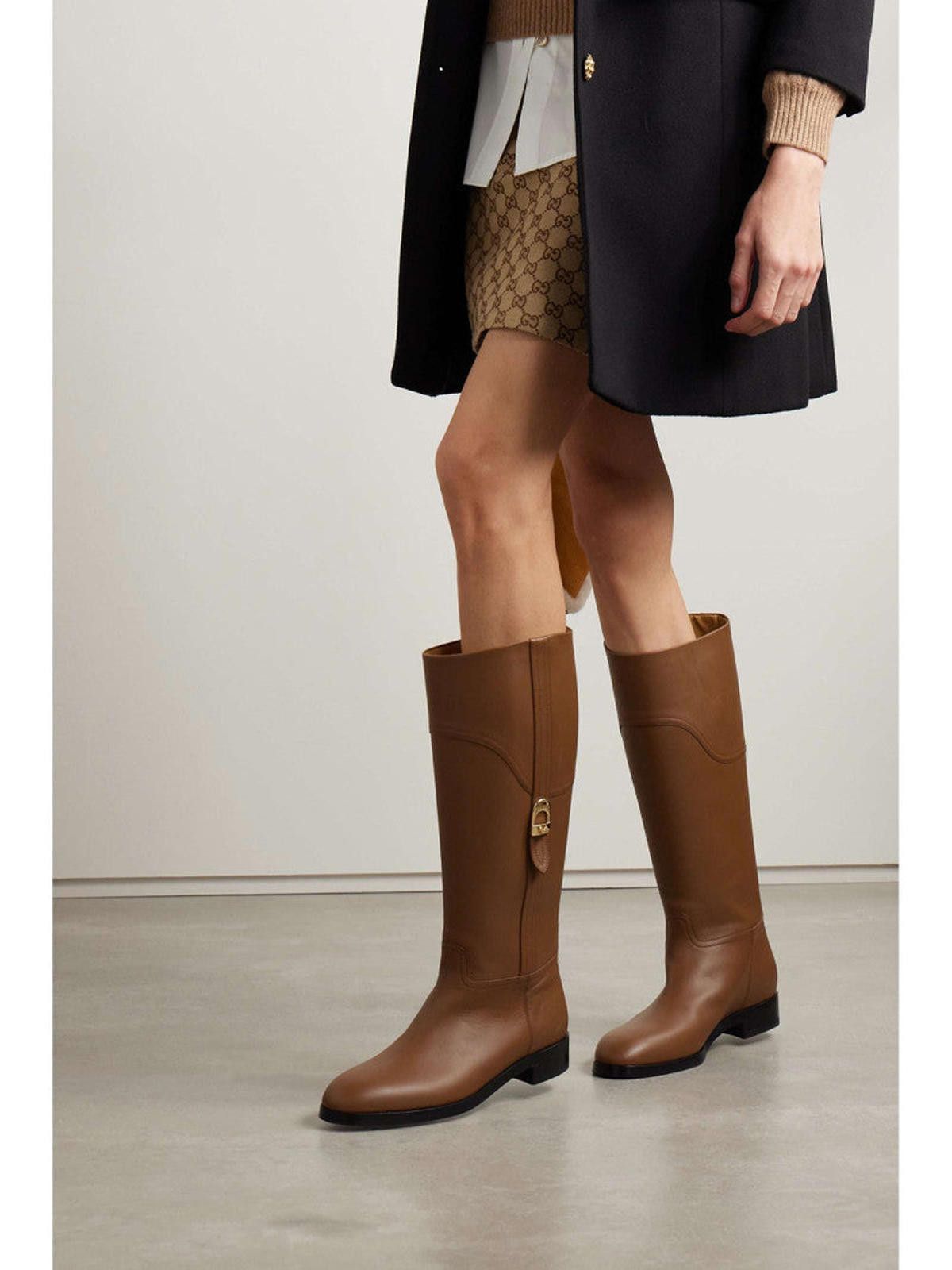 Gucci Gucci Clasp and Lock Leather Boots SIZE 37.5 Size US 7.5 / IT 37.5 - 4 Thumbnail