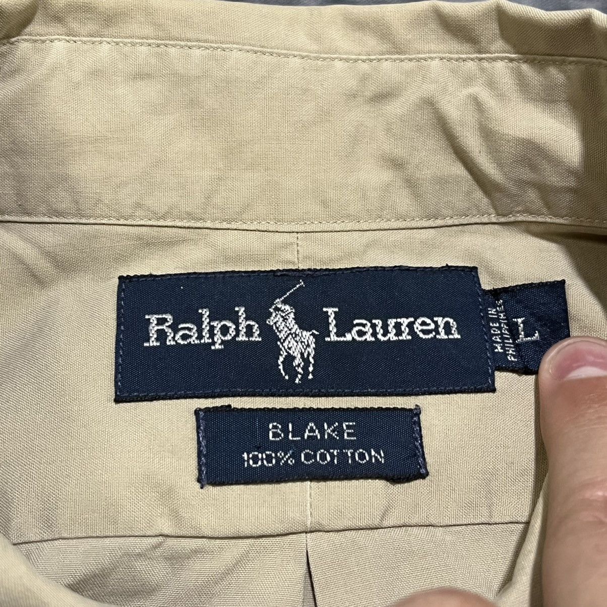 Polo Ralph Lauren Vintage Polo Ralph Lauren Black Button Down Shirt Large Size US L / EU 52-54 / 3 - 5 Thumbnail
