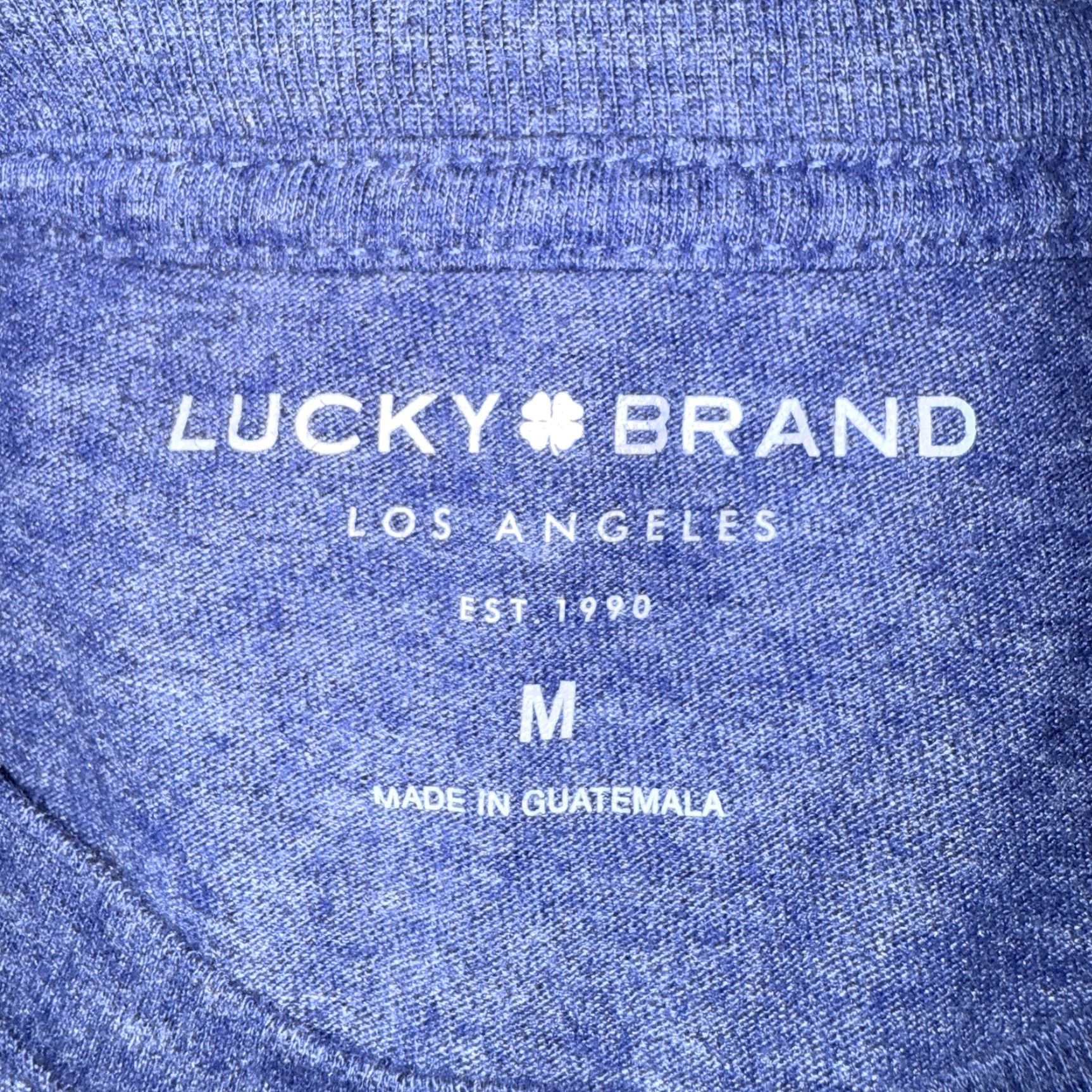 Lucky Brand Lucky Brand Blue Polyester Blend Graphic Tee Mens Size M Size US M / EU 48-50 / 2 - 4 Thumbnail