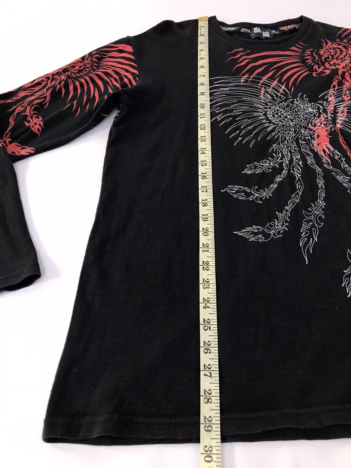 Japanese Brand × Vintage Vintage JapaneseBrand Embroidery Phoenix Long Sleeve S-Shirt Size US L / EU 52-54 / 3 - 13 Thumbnail