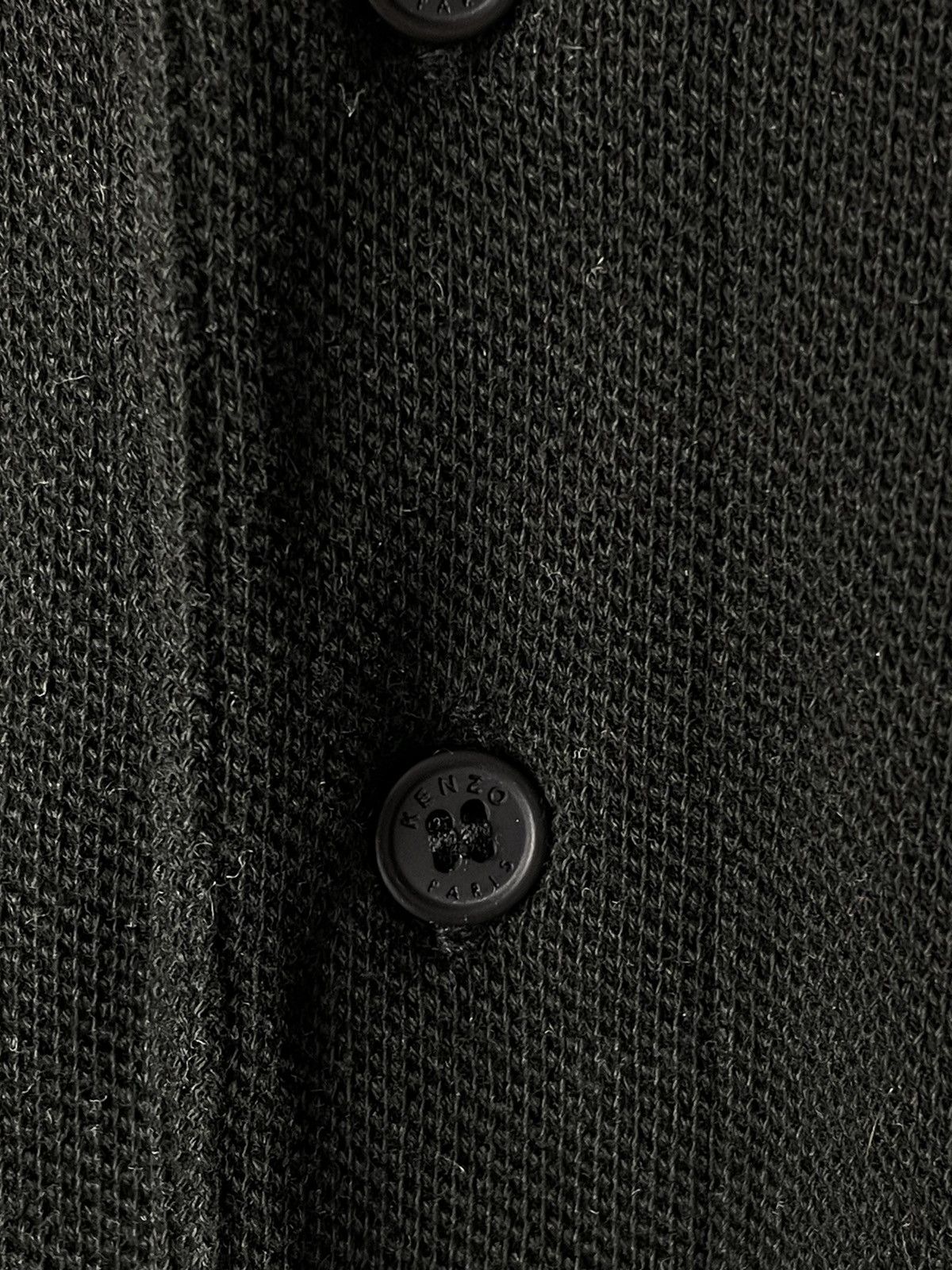 Kenzo KENZO Paris Crest Flower Logo Men's XL Black Polo Shirt Size US XL / EU 56 / 4 - 3 Thumbnail