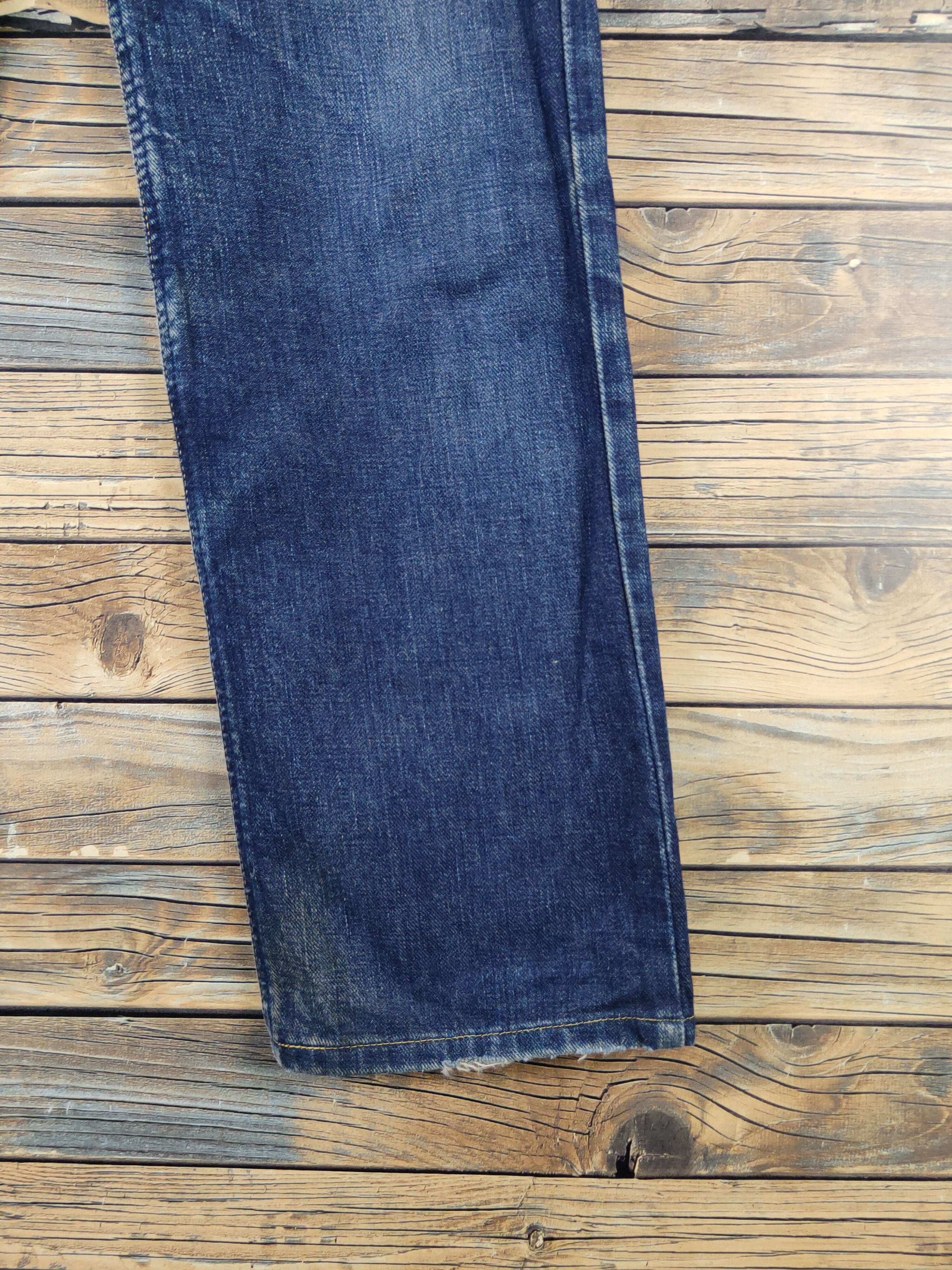 Lee × Vintage Miss Lee Dark Blue Distressed Ripped denim Jeans #W2069 Size 27" / US 4 / IT 40 - 6 Thumbnail