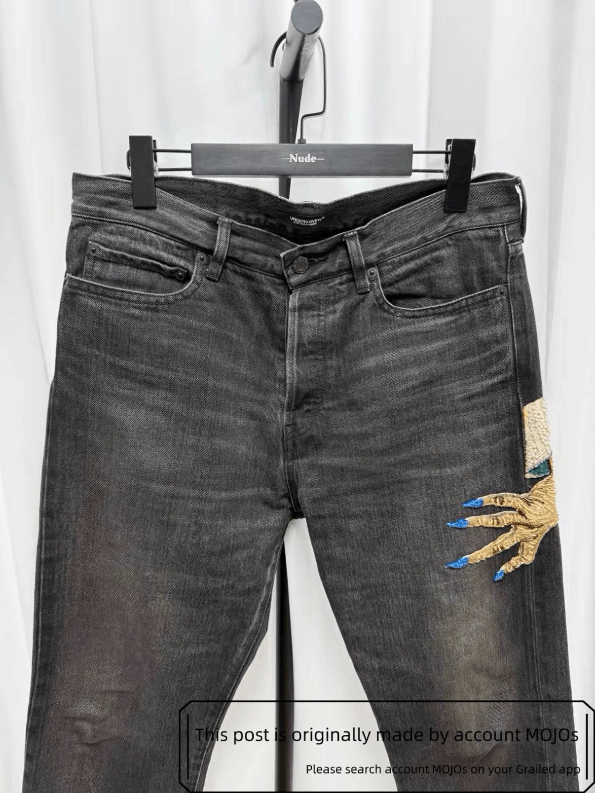 Undercover Sz 2 Undercover Ghost Hand Black Denim mojos61462 Size US 32 / EU 48 - 2 Thumbnail