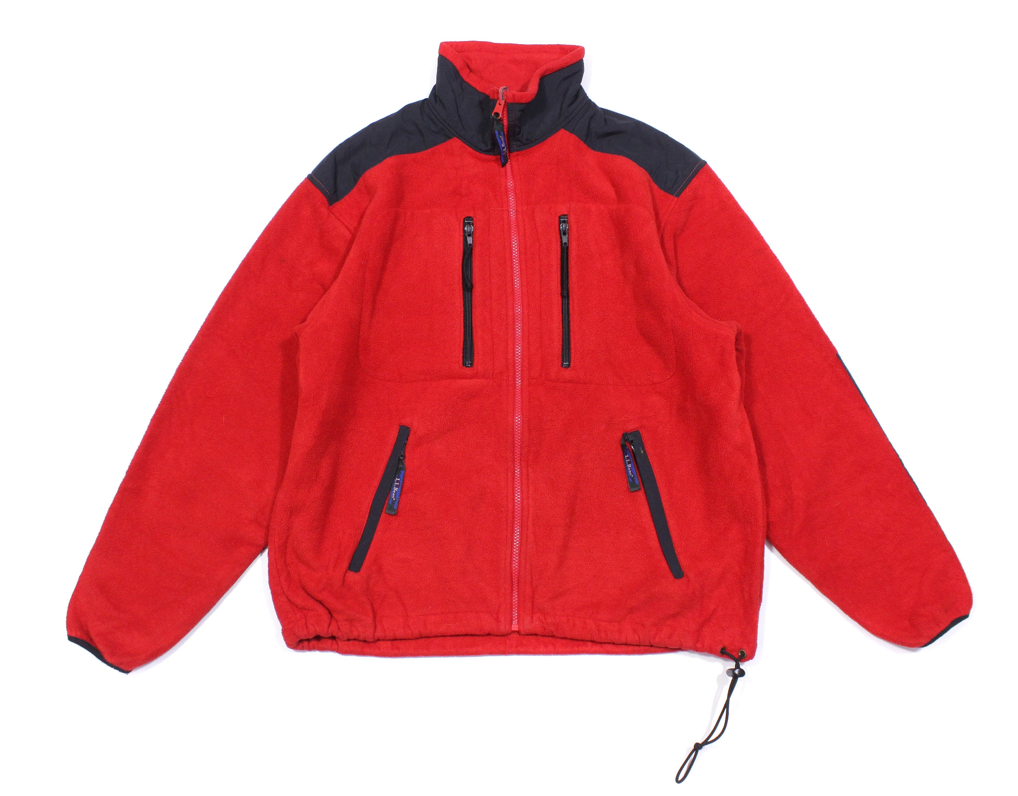 L.L. Bean 90S Logo Fleece Jacket Size US M / EU 48-50 / 2 - 1 Thumbnail