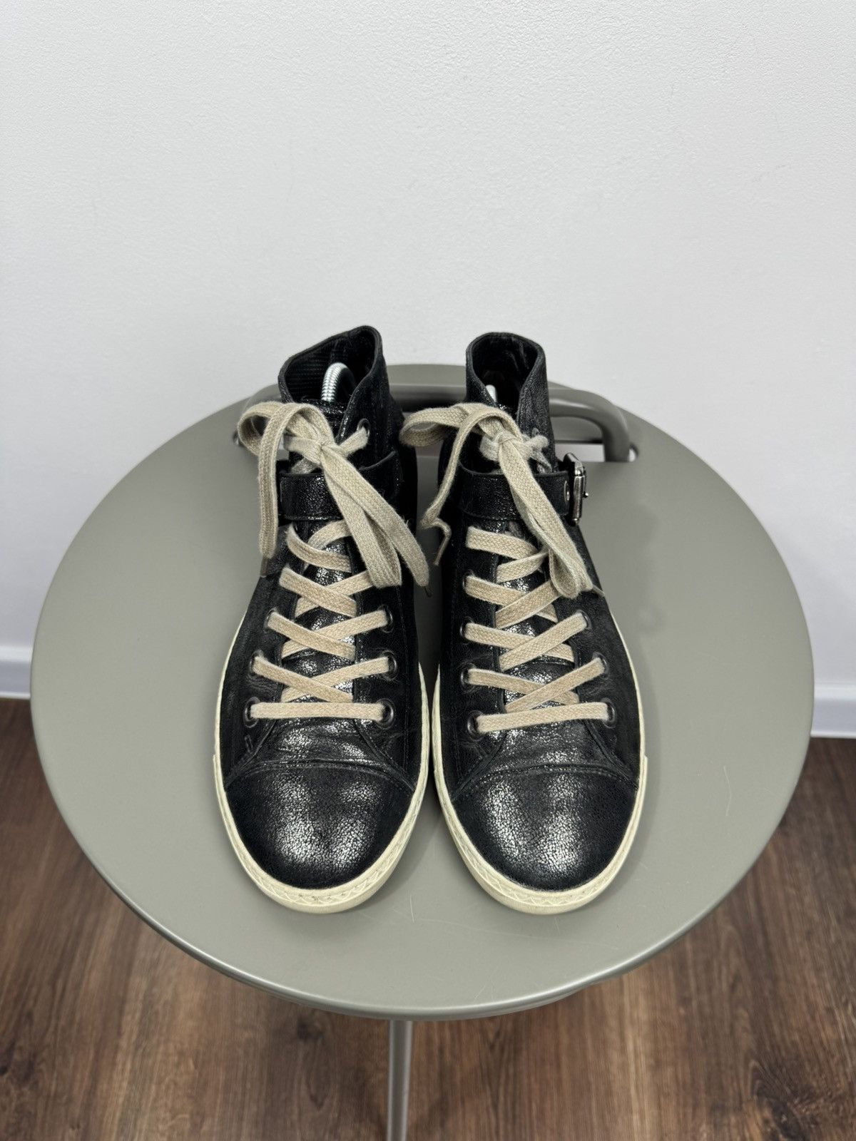 Other Paul Green Black High Top Sneakers Buckle Shoes 39 Size US 8 / IT 38 - 4 Thumbnail