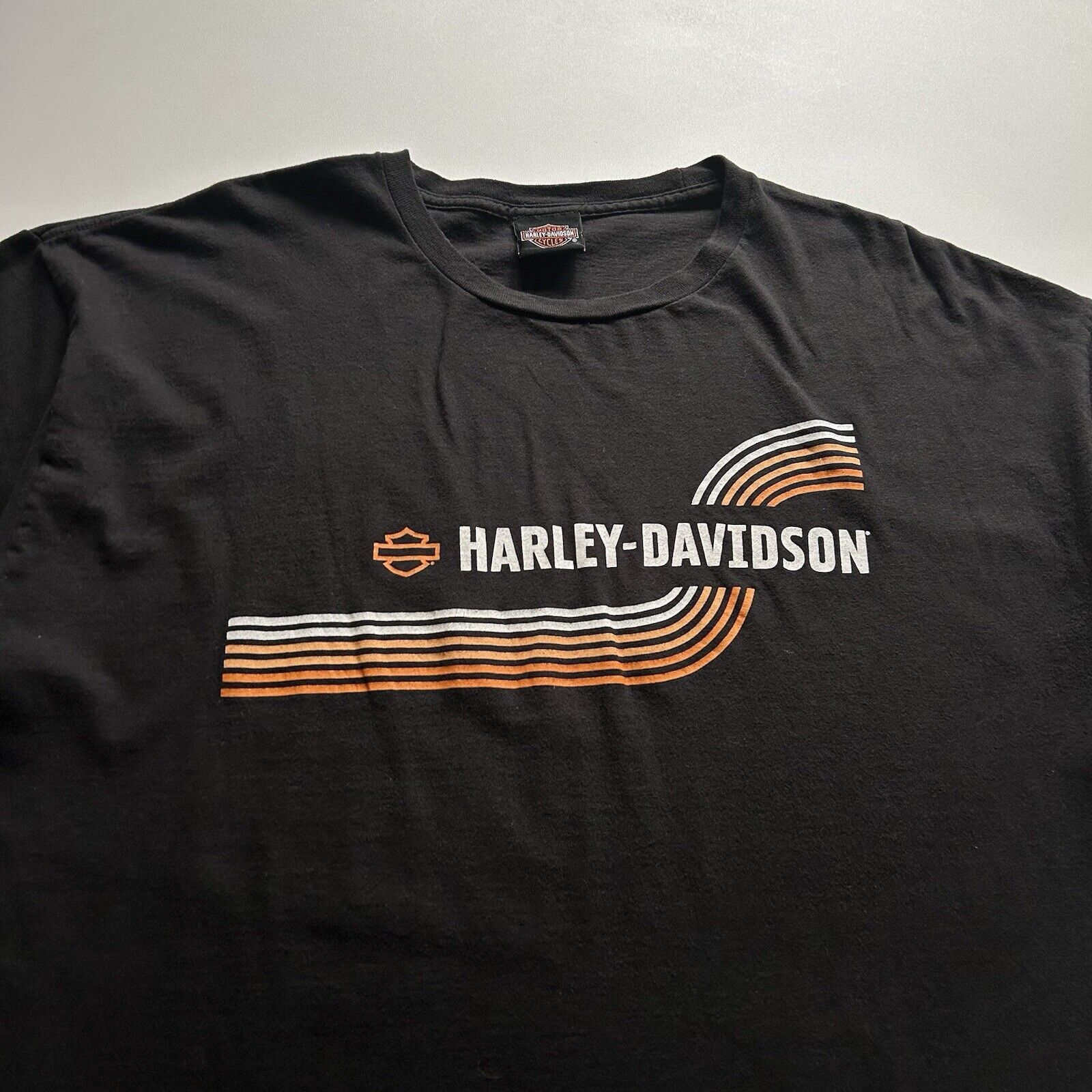 Harley Davidson Vintage Y2K Harley Davidson T Shirt 2XL Faded Black Rare Size US XXL / EU 58 / 5 - 2 Thumbnail