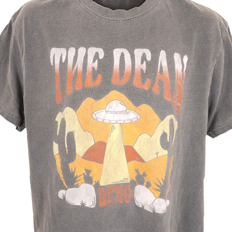 Comfort Colors Reno UFO T Shirt Mens Large Gray Alien Spaceship The Dean Desert Comfort Colors Size US L / EU 52-54 / 3 - 2 Thumbnail