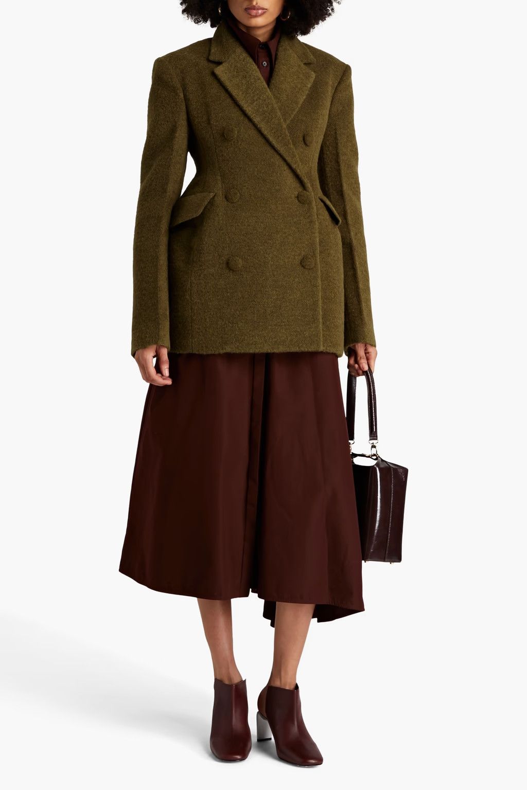 Jil Sander o1y0925 Coat in Military Green Size XS / US 0-2 / IT 36-38 - 2 Thumbnail