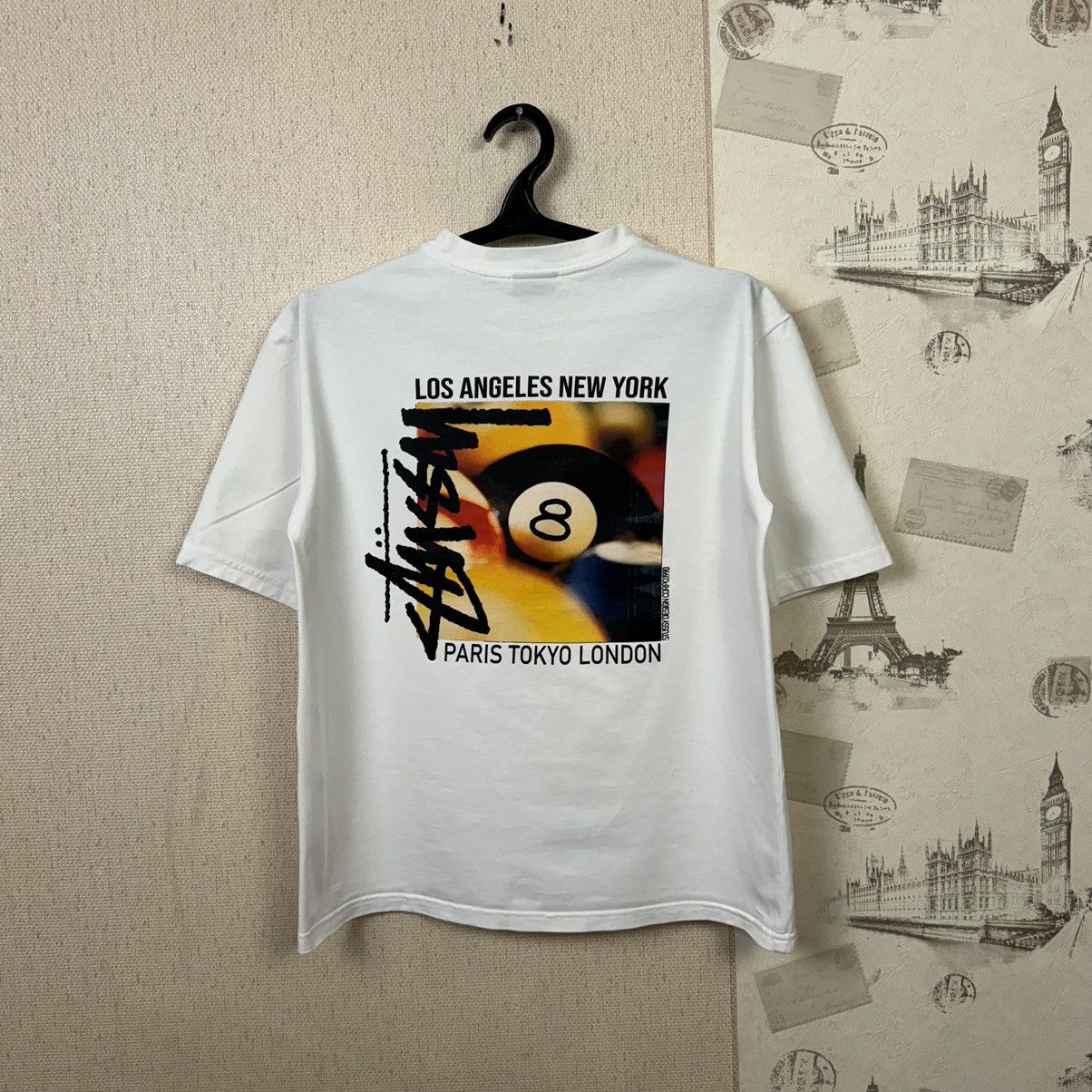 Stussy Stussy T shirt Billards Men L White Streetwear Y2K Rap Size US L / EU 52-54 / 3 - 8 Thumbnail