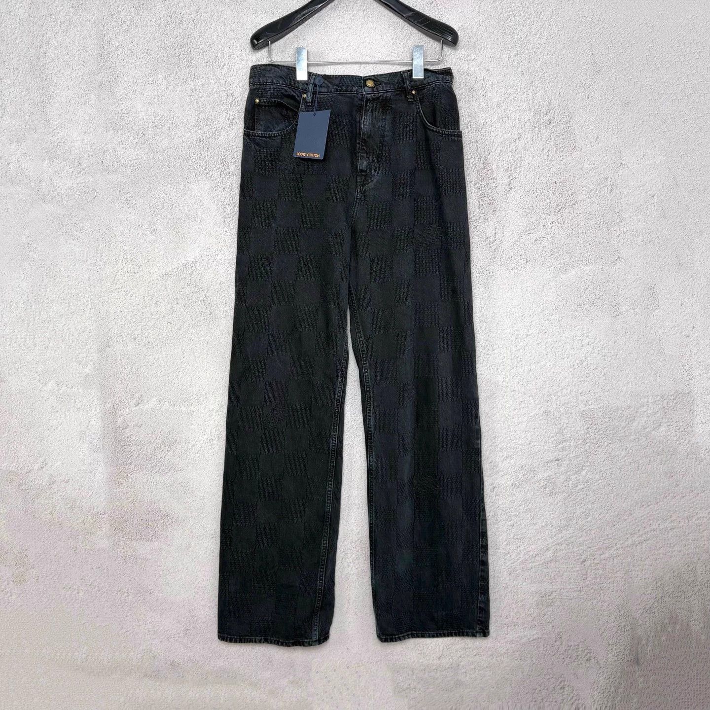 Louis Vuitton LV x Timberland FW24 Subtle Check Denim Jeans Size US 31 - 1 Thumbnail