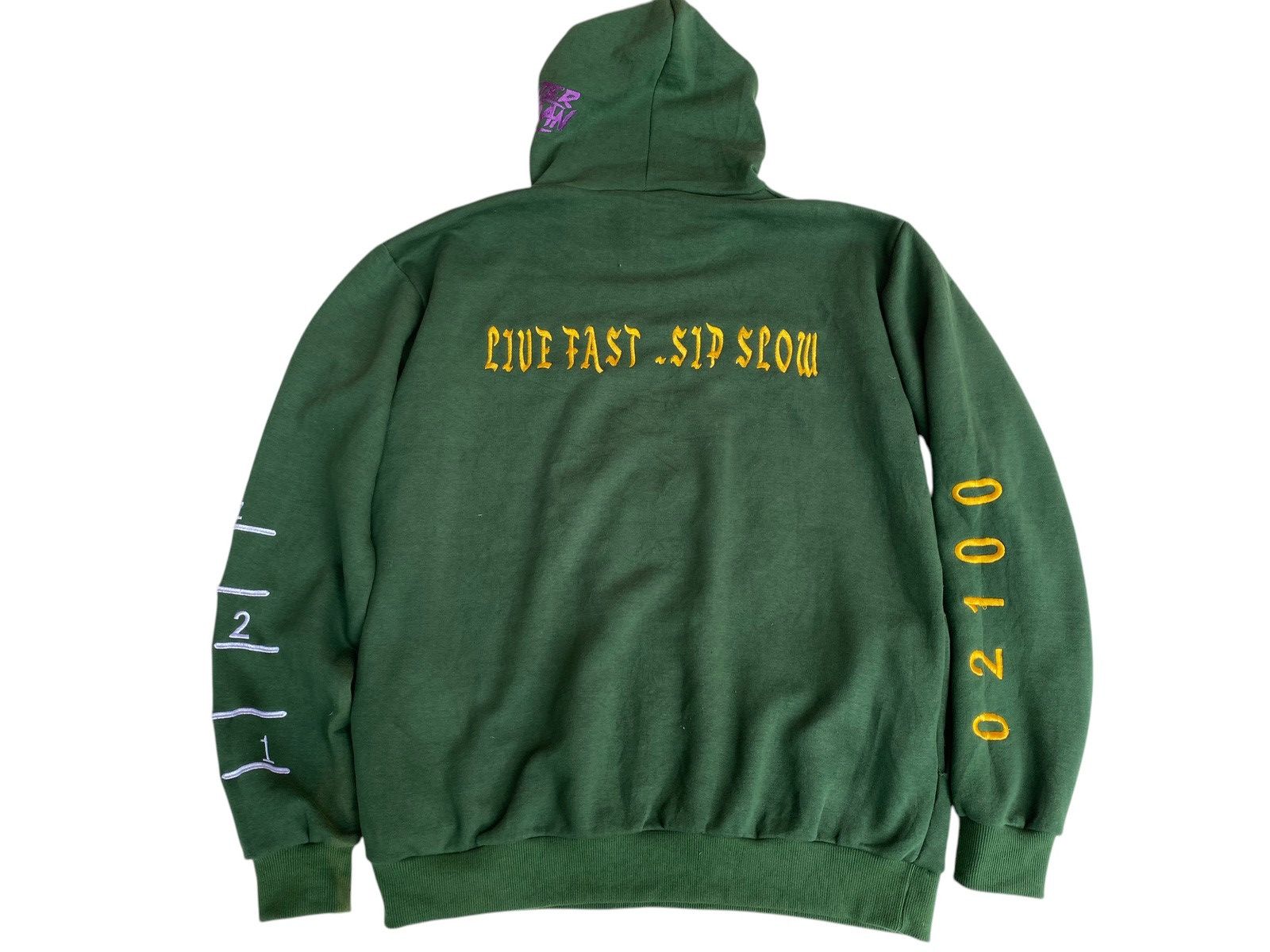 Vintage Vtg 2 Liter Taliban Hoodie Green Size US XL / EU 56 / 4 - 2 Thumbnail