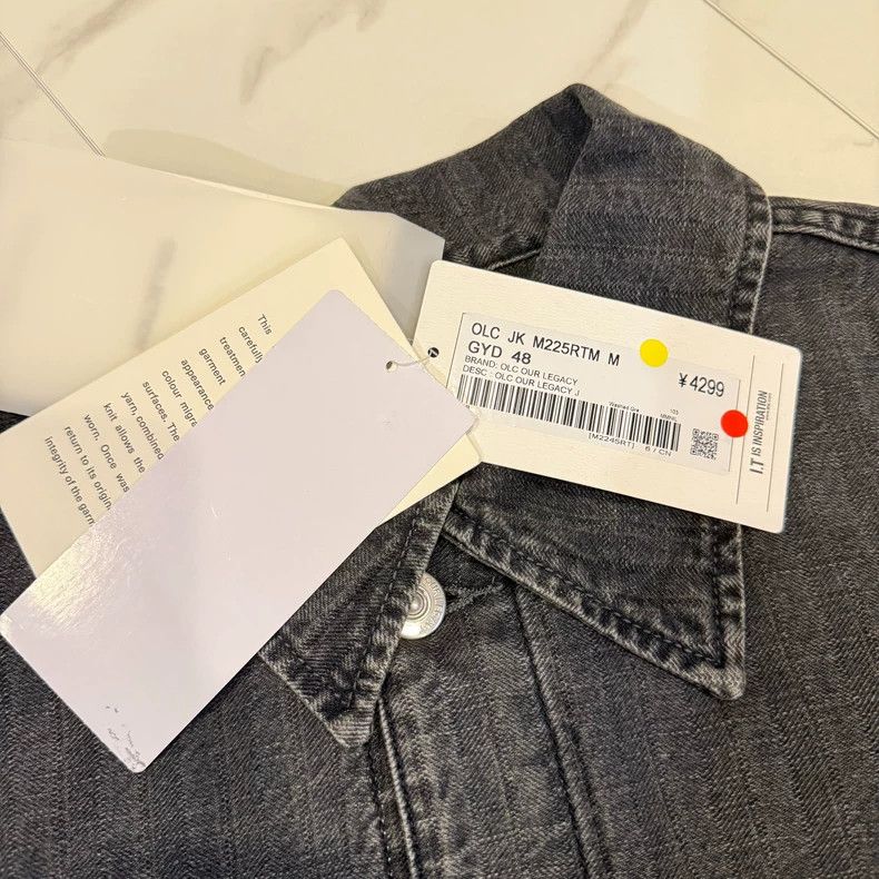 Our Legacy Our Legacy size48 Water-washed striped denim jacket Size US M / EU 48-50 / 2 - 8 Thumbnail