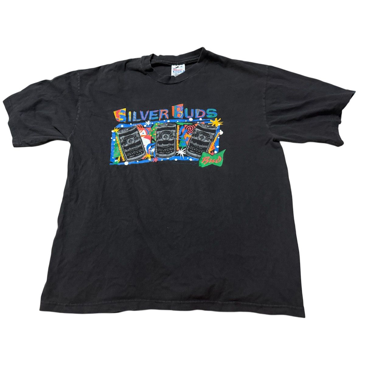 FADED VINTAGE 90s BUDWEISER SLIVER BUDS T SHIRT