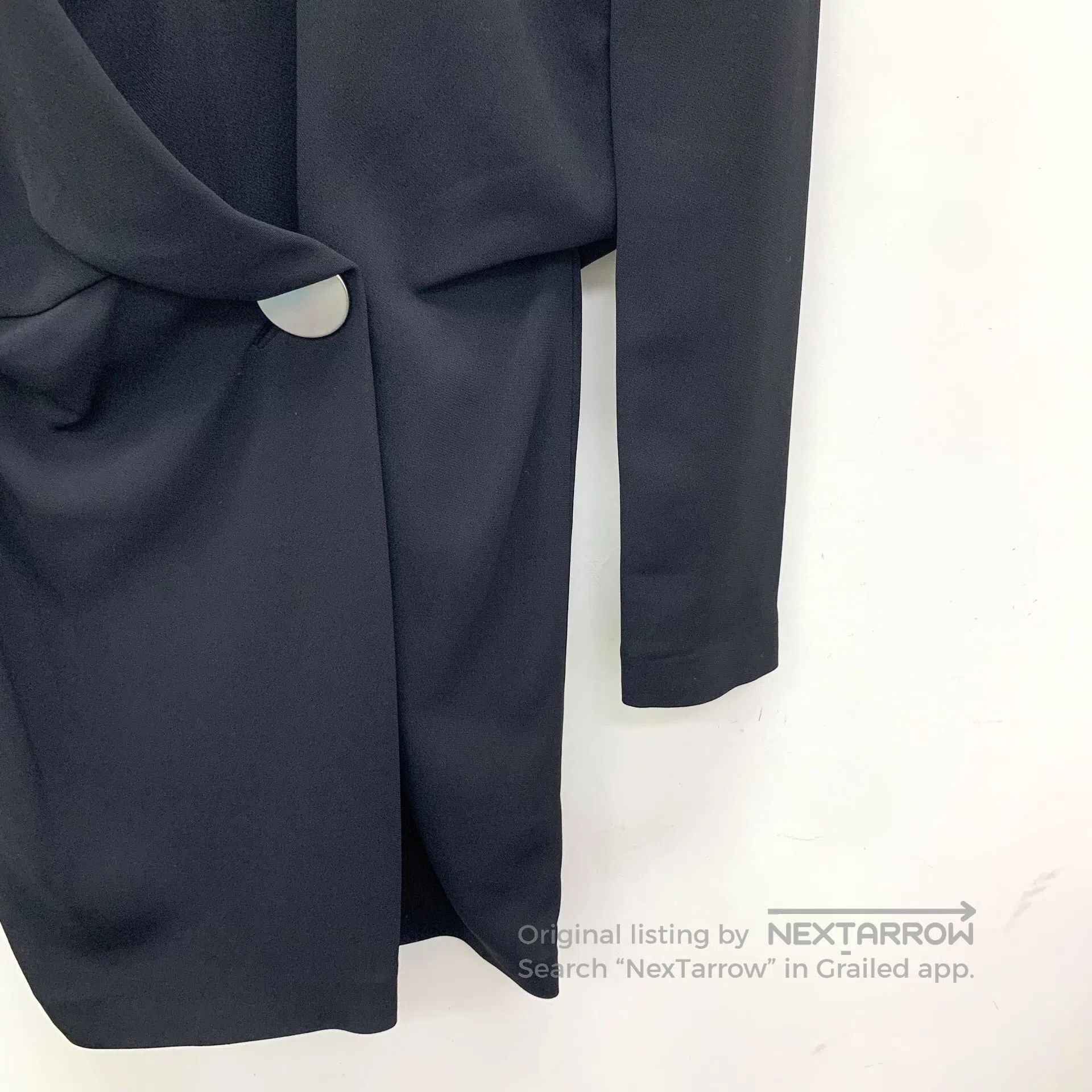 Alexander Wang Alexander Wang Black Zip Design Long Sleeve Dress| Size XS / US 0-2 / IT 36-38 - 4 Thumbnail