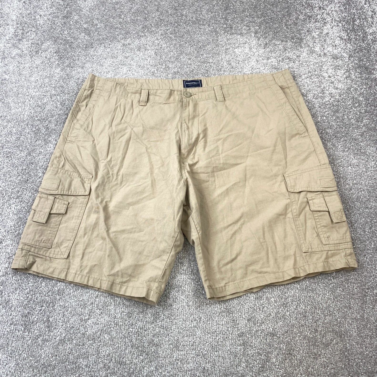 Architect Architect Premium Quality Cargo Shorts Men s Size 40X10 Tan Multi Pocket Cotton Grailed