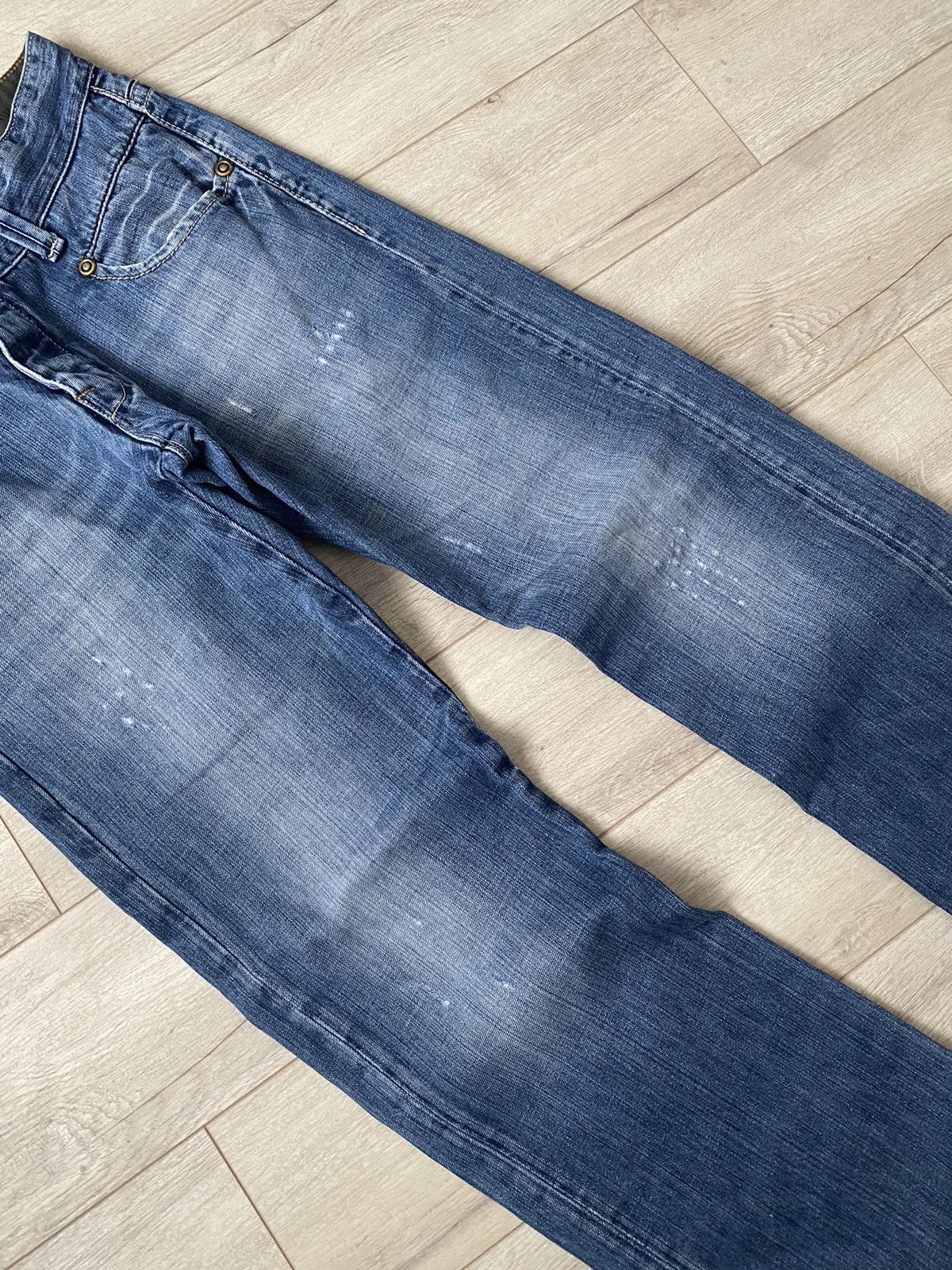 If Six Was Nine Vintage G-Star Bootcut Japan Style Denim Jeans Y2K Faded Size US 34 / EU 50 - 8 Thumbnail