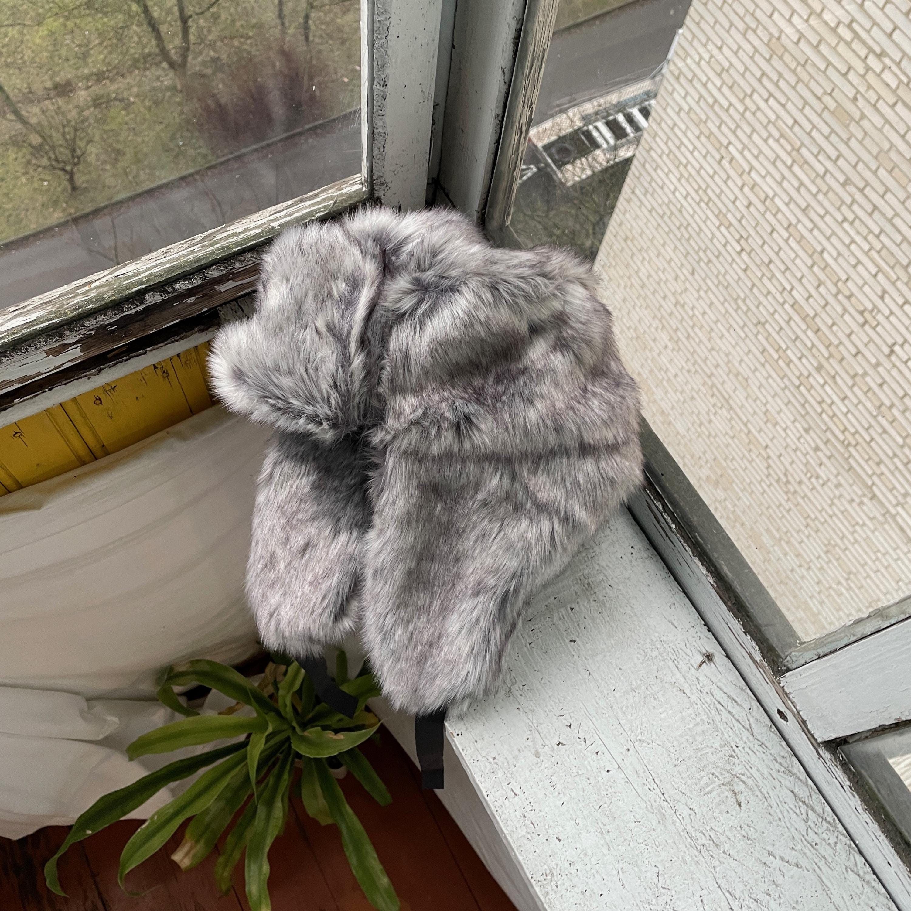 Other Alt Ushanka Fuzzy Trapper Fur Hat y2k streetwear grunge alt Size ONE SIZE - 1 Thumbnail