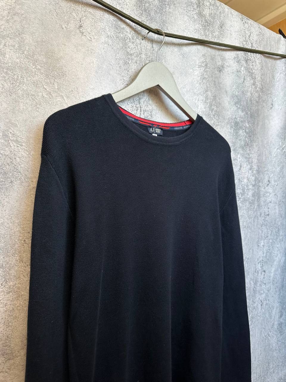 Armani Armani Jeans Vintage Sweater Navy Jumper Stripes Pullover Size US XL / EU 56 / 4 - 4 Thumbnail