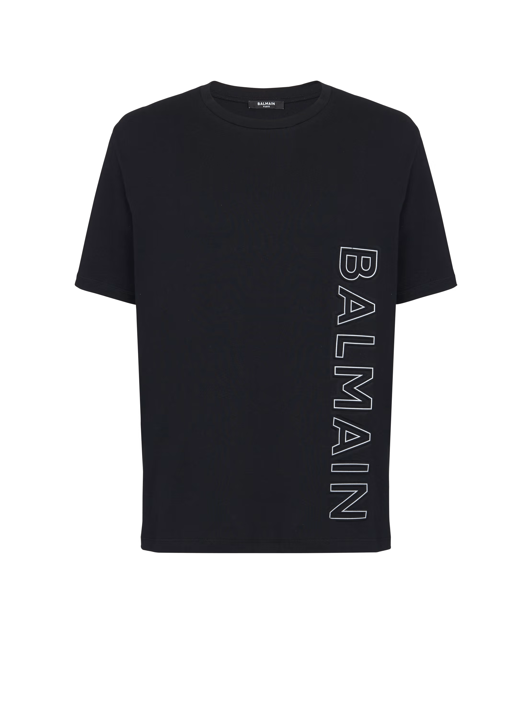 Image of Balmain O1C11T2Y0124 T-Shirt In Black, Men's (Size XL)