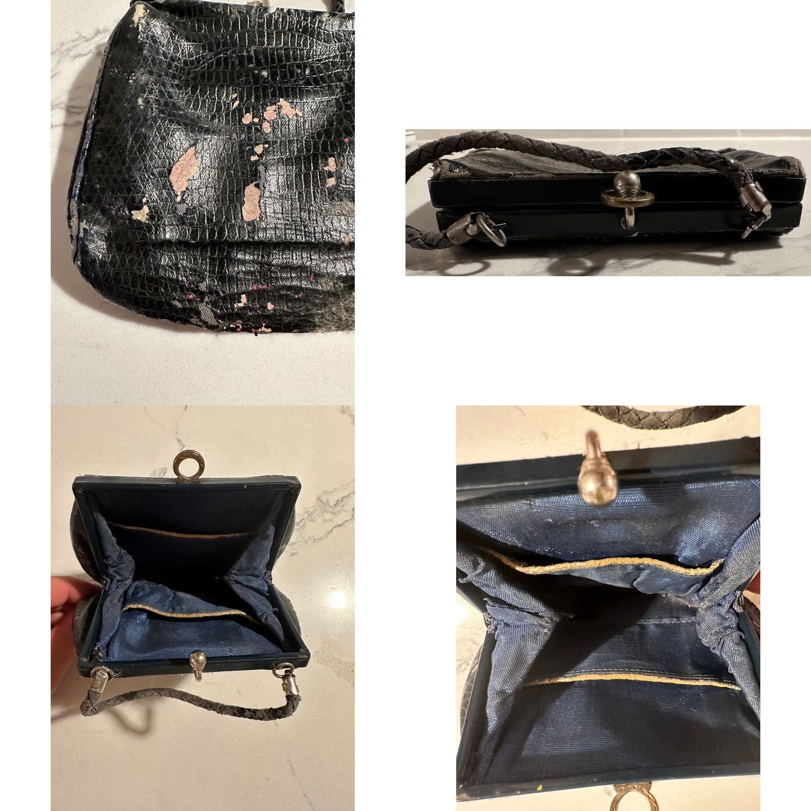 Vintage VINTAGE Micky Mouse Coin Purse Wallet Closing Clasp Extremely Old AS IS Black Women Size ONE SIZE - 8 Thumbnail