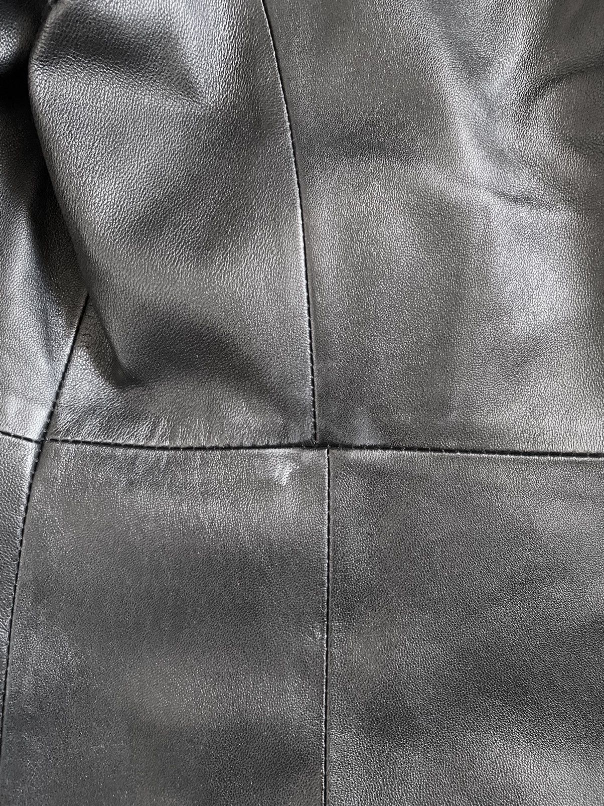 Japanese Brand × Vintage Long real leather Avant Garde Japanese designer coat Size S / US 4 / IT 40 - 5 Thumbnail
