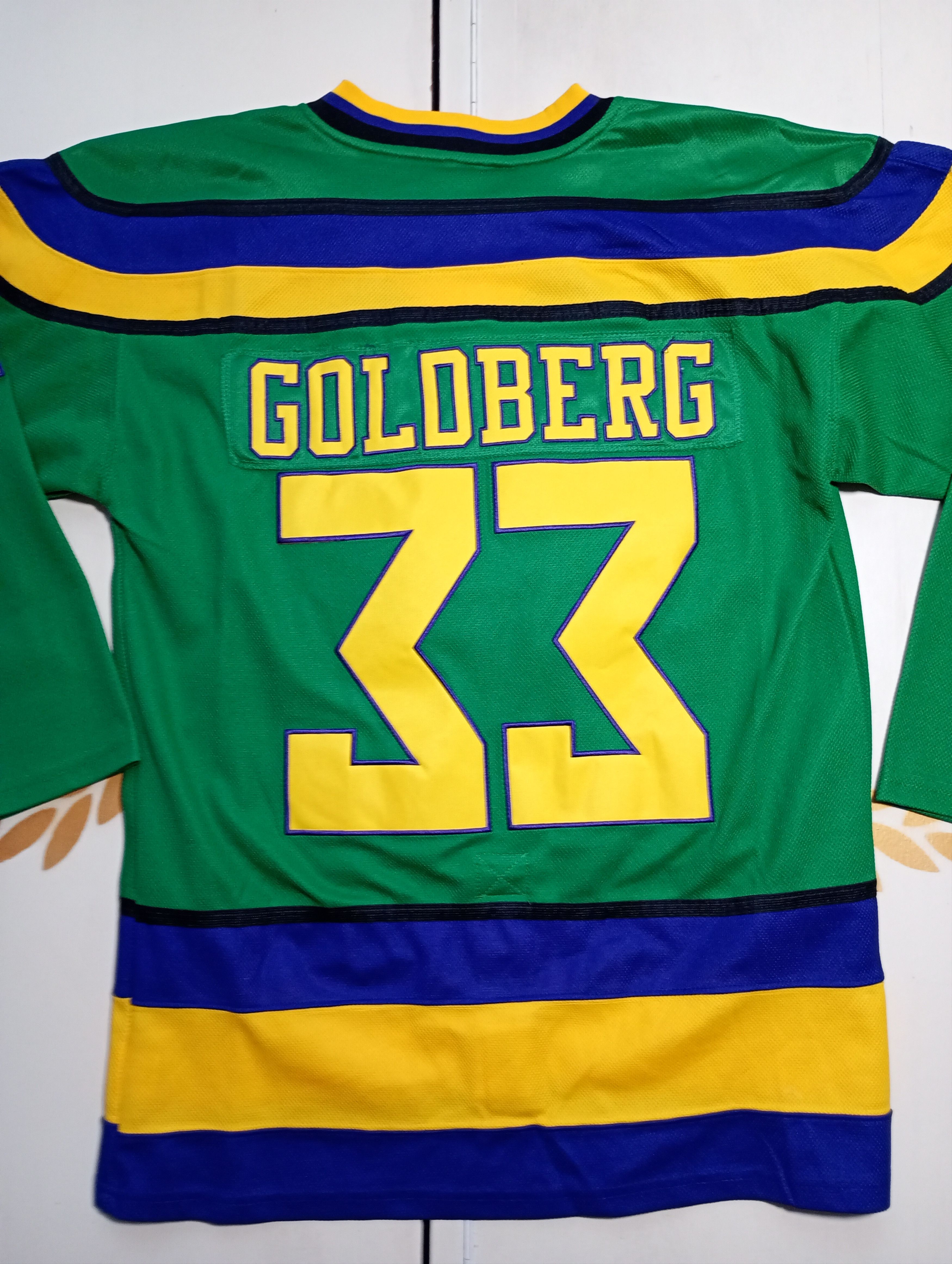 Vintage Ducks Hockey Jersey #33 Goldberg Vintage 90's Size US L / EU 52-54 / 3 - 11 Thumbnail