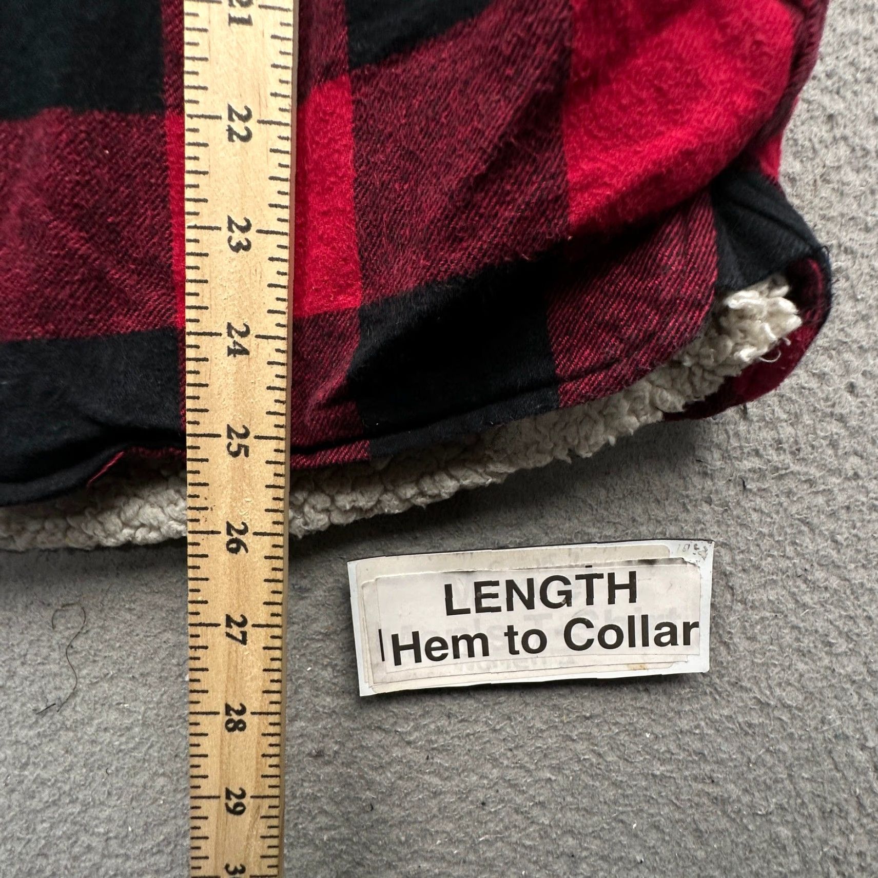 Levi's LEVIS Shacket Jacket Mens Small Cotton Buffalo Plaid Red Black Sherpa Lined Hoodie Fleece Size US S / EU 44-46 / 1 - 4 Thumbnail