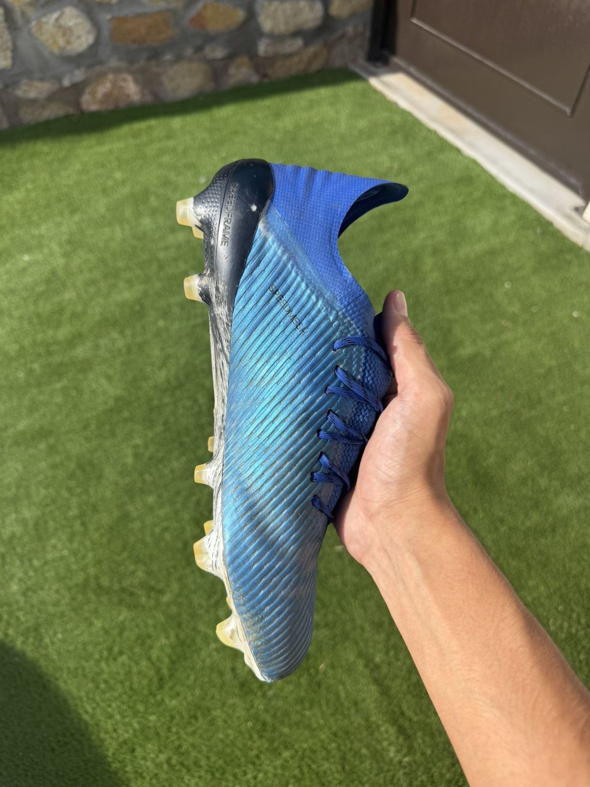 Adidas Blue Adidas X 19.1 soccer cleats Size US 10.5 / EU 43-44 - 13 Thumbnail