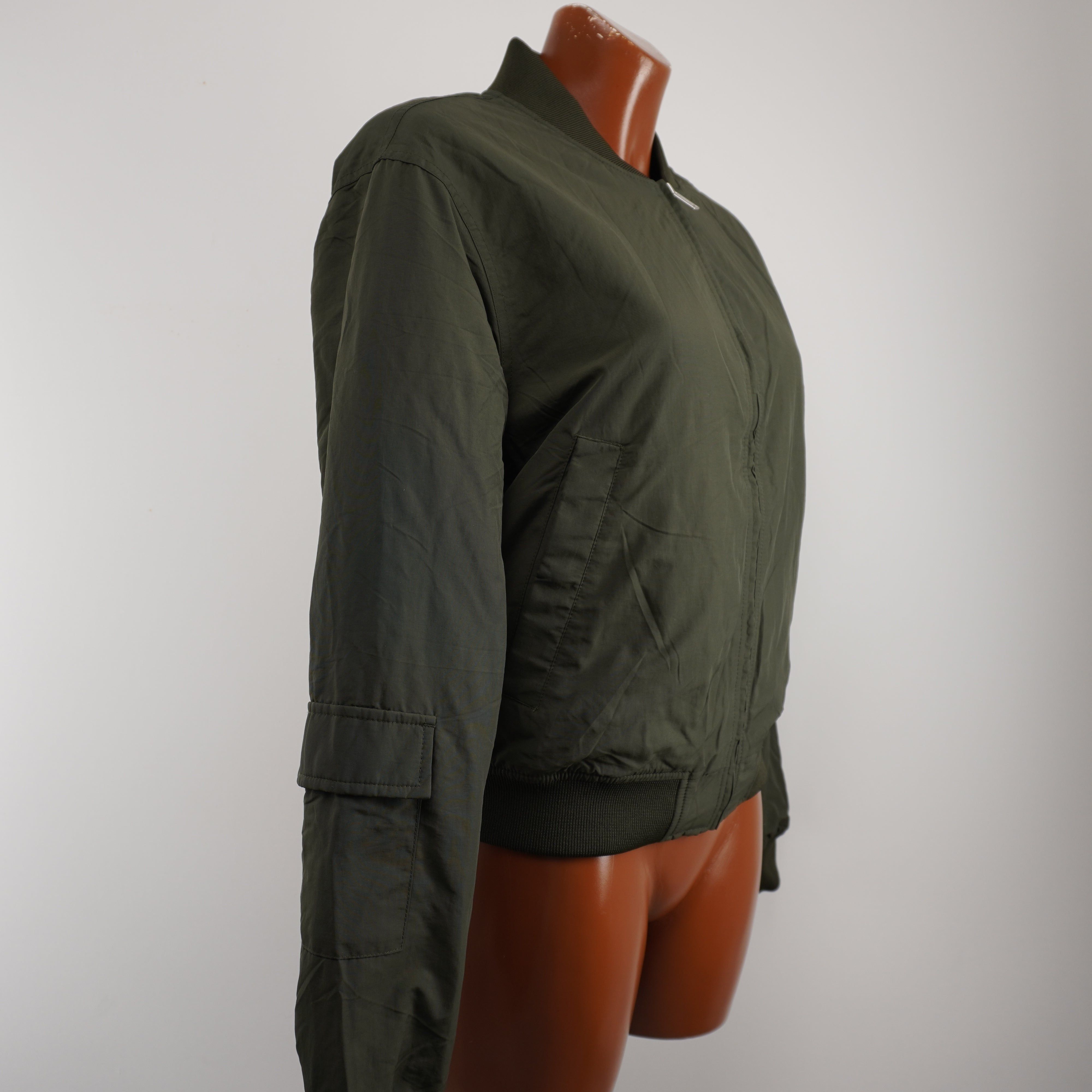 Superdry New Women's Superdry Khaki Bomber Jacket Size M / US 6-8 / IT 42-44 - 2 Thumbnail