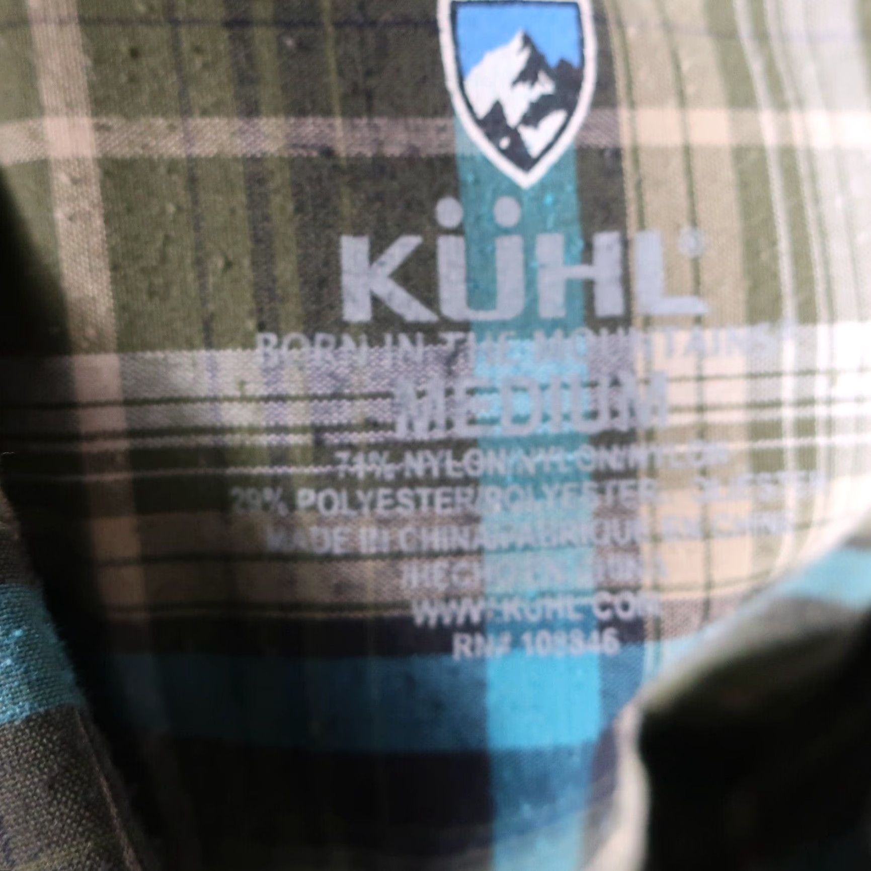 Vintage VINTAGE KUHL Button Up Shirt Mens M Green Plaid Short Sleeve Metal Buttons Nylon Poly Size US M / EU 48-50 / 2 - 3 Thumbnail