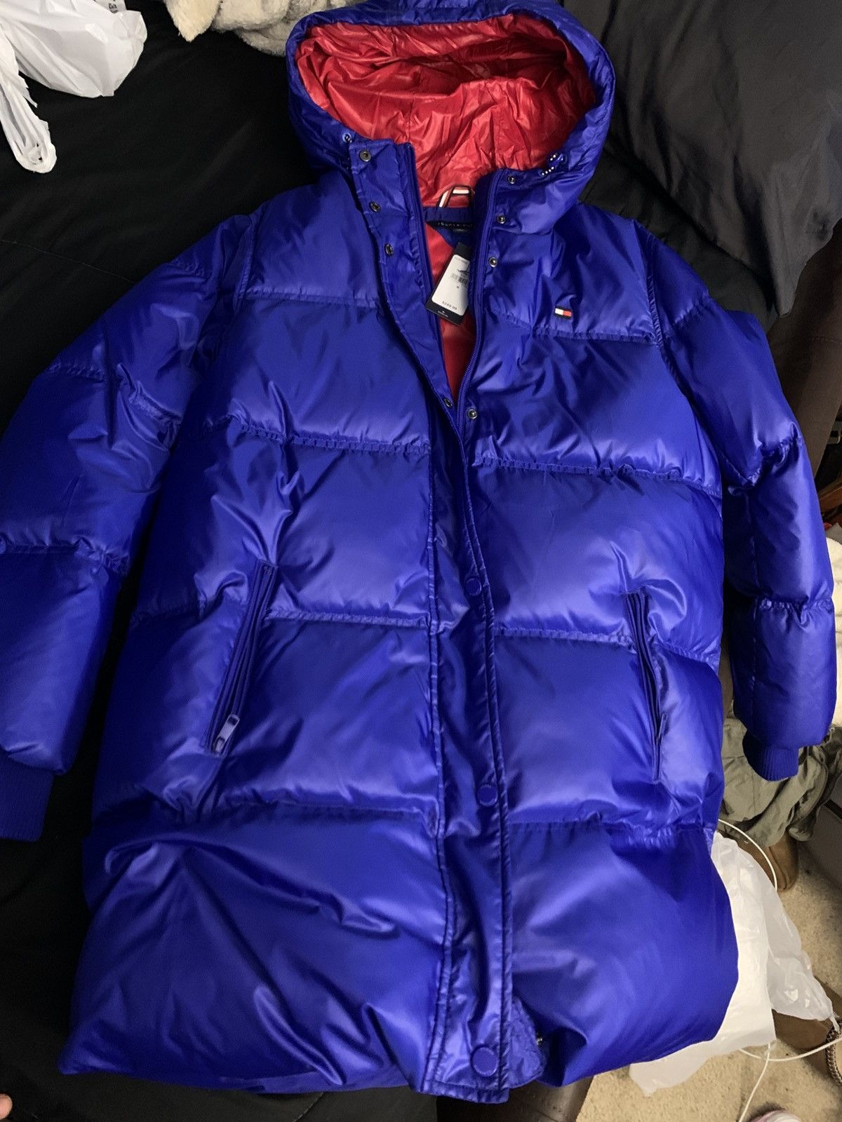 Tommy Hilfiger Long blue puffer coat from Tommy Hilfiger Size US M / EU 48-50 / 2 - 1 Thumbnail
