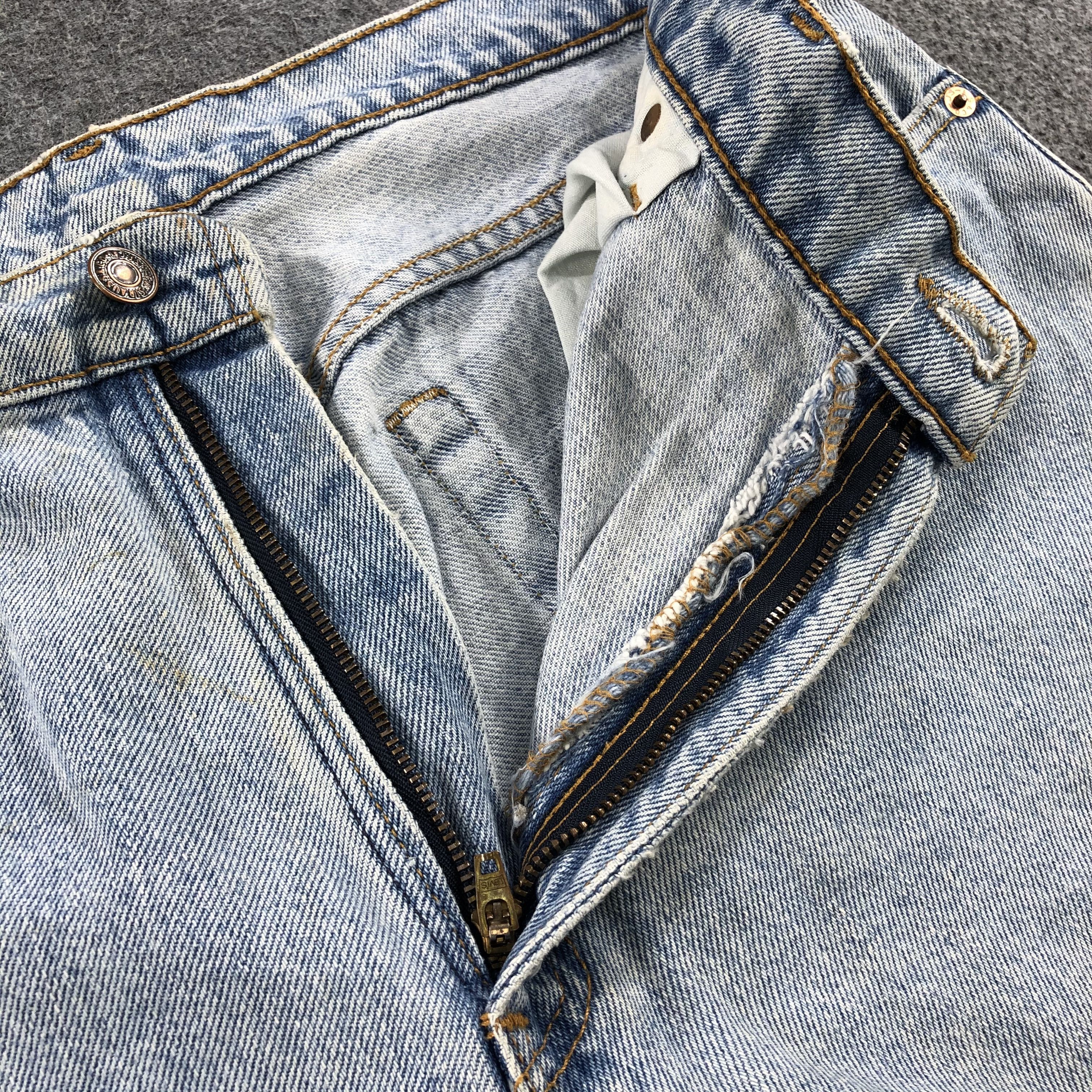Levi's 90s Vintage Blue Wash Levis 550 Jeans-J1465 Size US 34 / EU 50 - 10 Thumbnail
