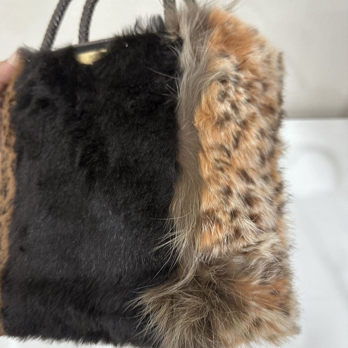 Christian Dior Monsieur ‼️YES‼️ CHRISTIAN DIOR BROWN MULI-FUR ANIMAL PRINT LETAHER BAG Size ONE SIZE - 7 Thumbnail