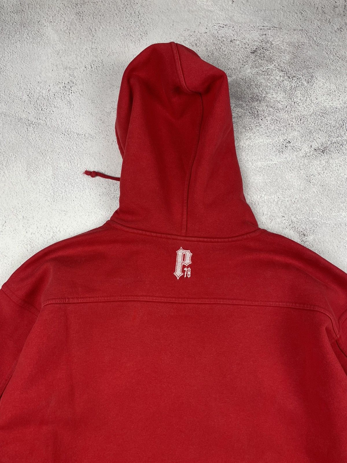 Pelle Pelle × Vintage Vintage Pelle Pelle Mens Hoodie Red Size Small Size US M / EU 48-50 / 2 - 10 Thumbnail
