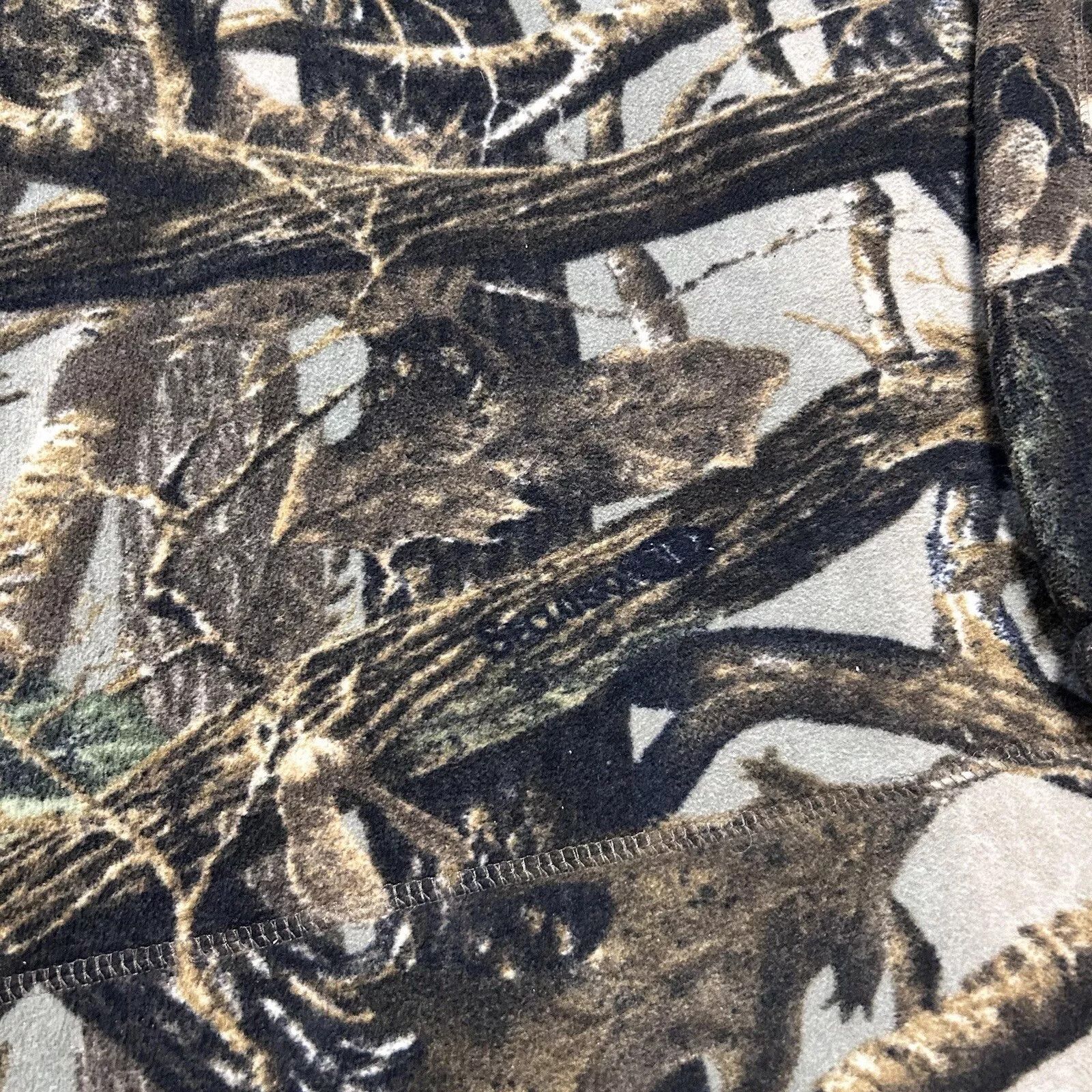 Cabelas Vtg 90s Cabelas Seclusion 3D Camo Full Zip Fleece Size US XL / EU 56 / 4 - 3 Thumbnail