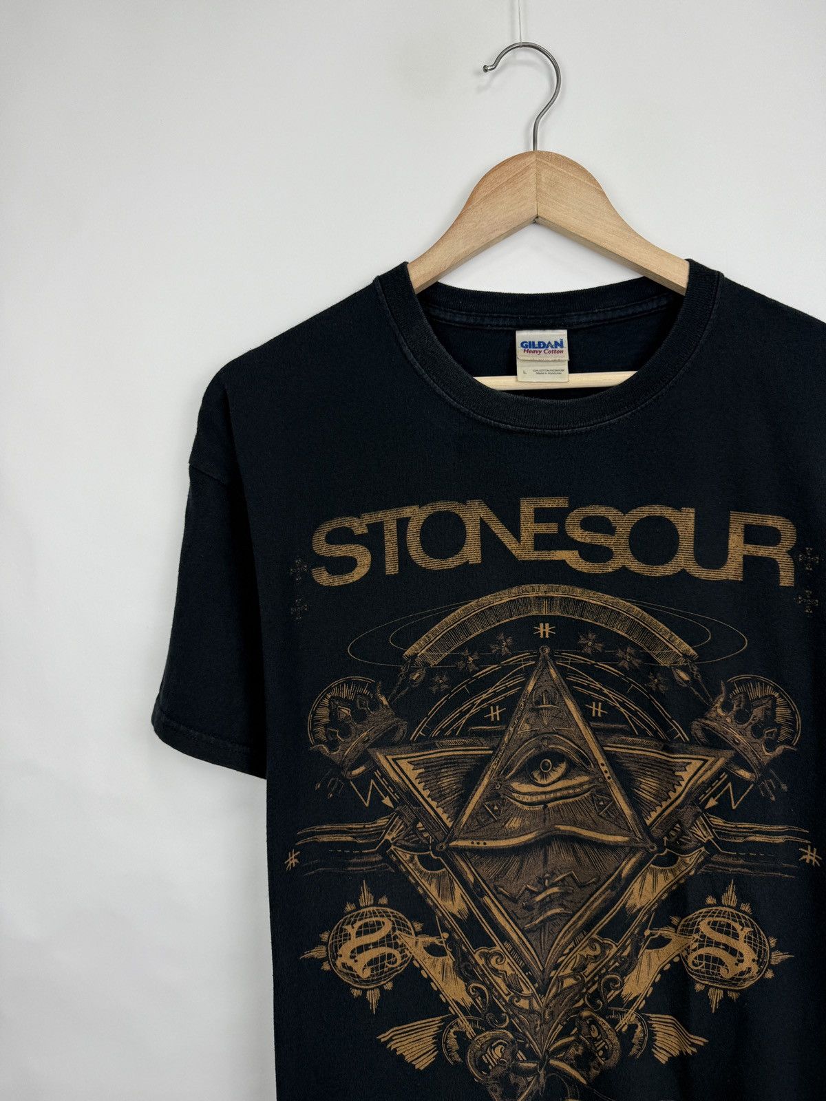 Gildan 🇺🇸 Vintage Stone Sour Audio Secrecy 2010 T-Shirt Hard Rock Size US L / EU 52-54 / 3 - 3 Thumbnail