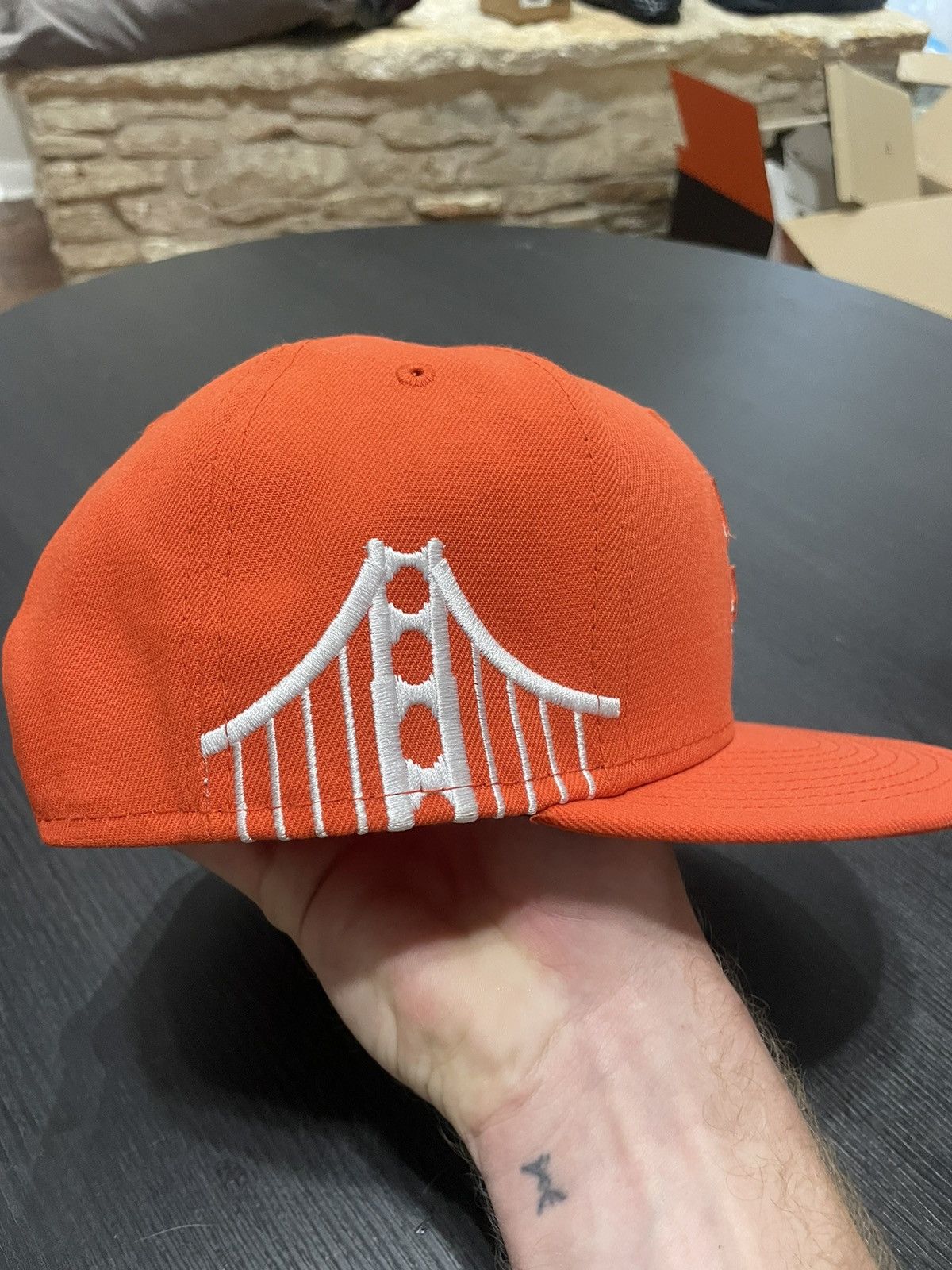 New Era SF Giants Orange 9FIFTY Snapback Golden Gate Bridge MLB Size ONE SIZE - 2 Thumbnail
